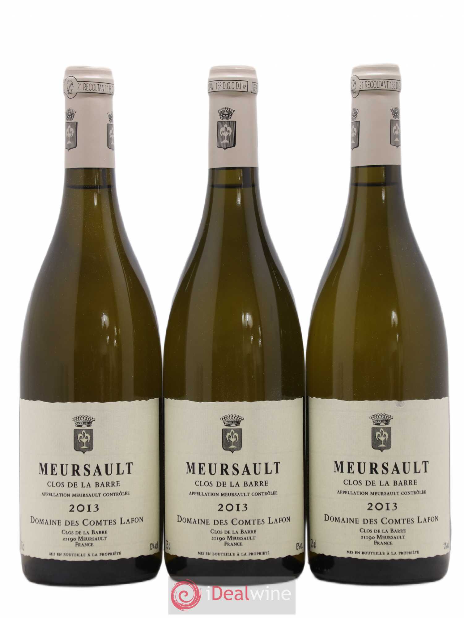 Meursault Clos de la Barre Comtes Lafon (Domaine des) 2013 - Lot de 3 bouteilles - 0