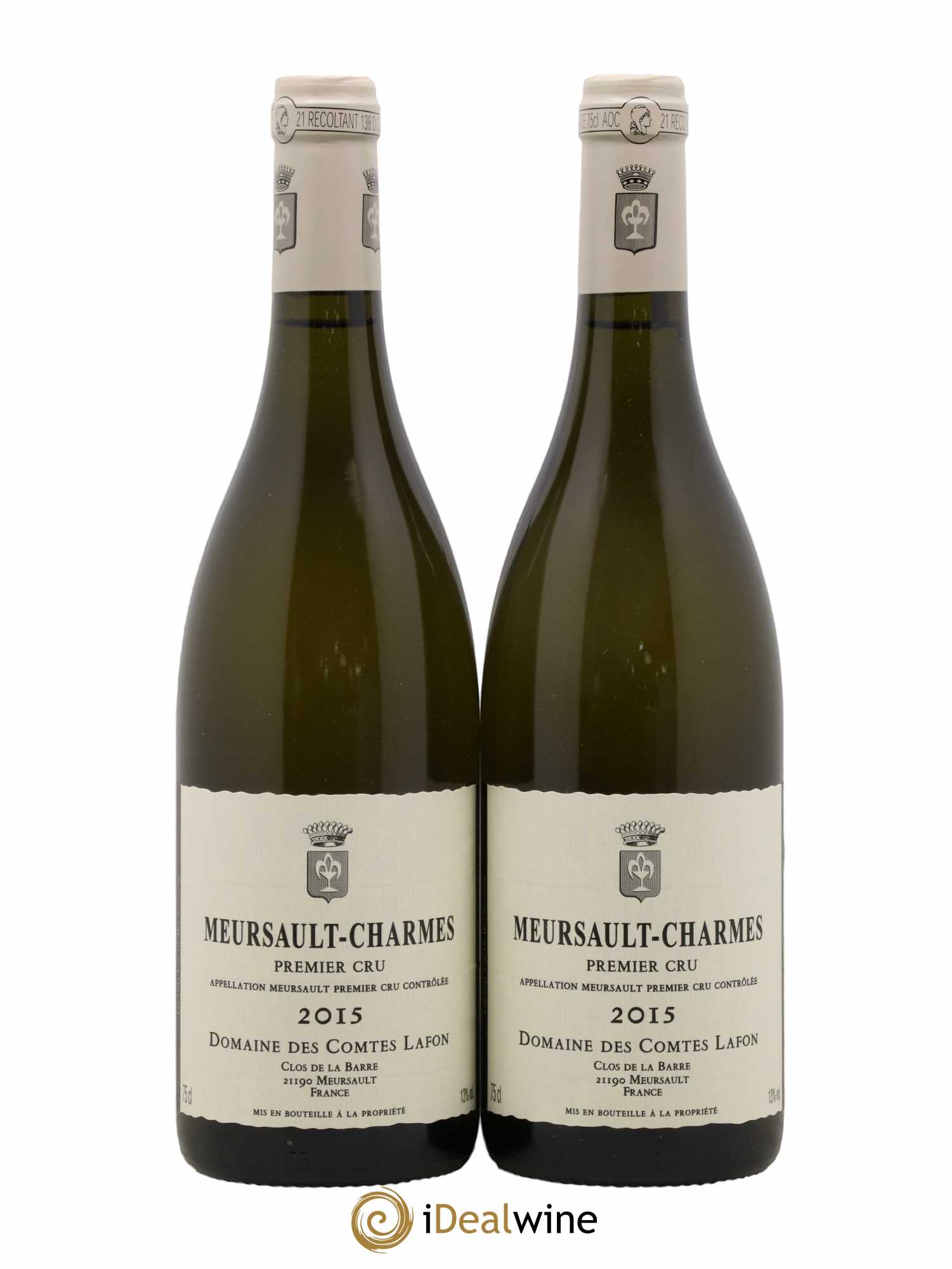 Meursault 1er Cru Charmes Comtes Lafon (Domaine des) 2015 - Lot de 2 bouteilles - 0