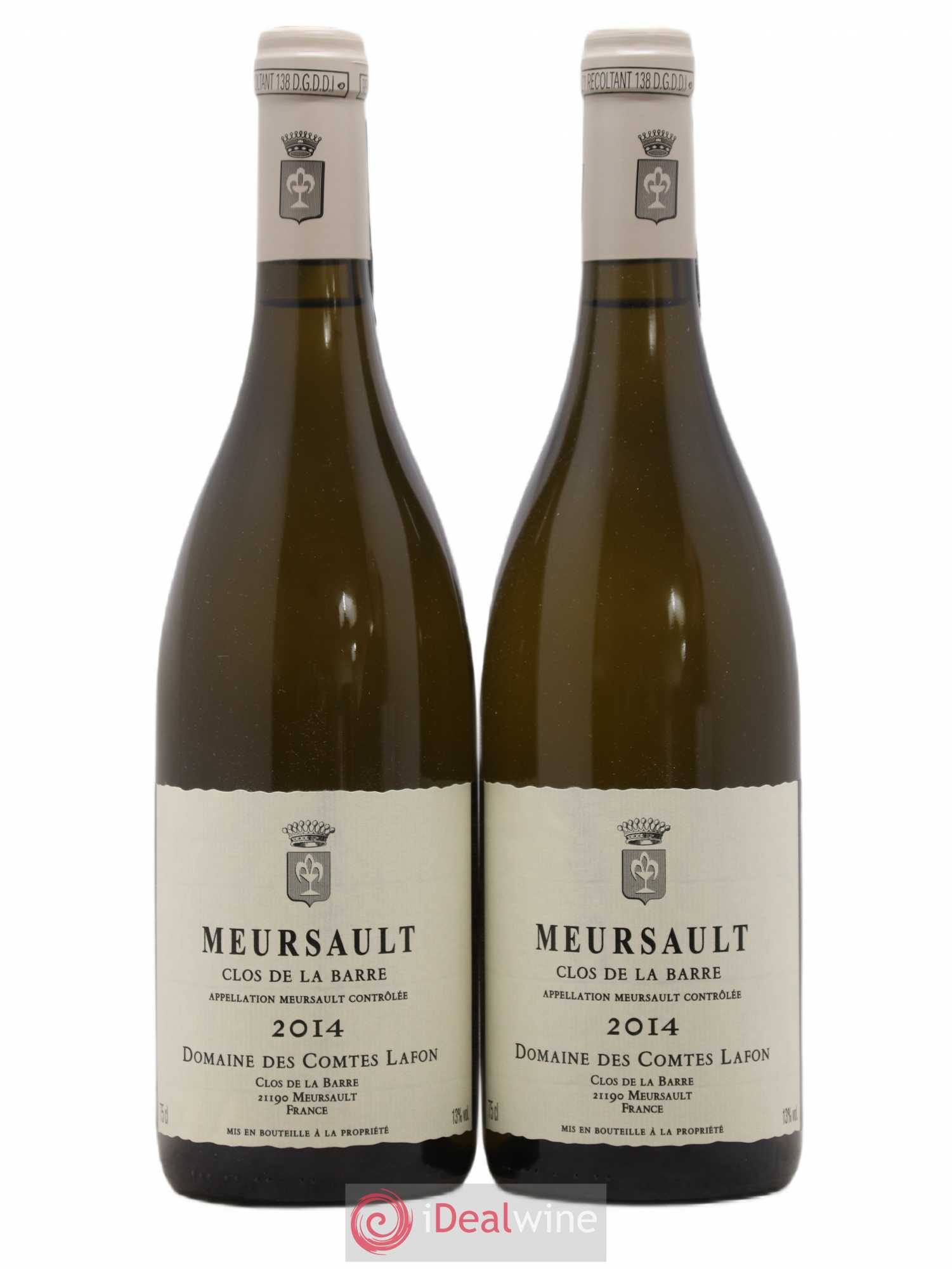 Meursault Clos de la Barre Comtes Lafon (Domaine des) 2014 - Lot de 2 bouteilles - 0
