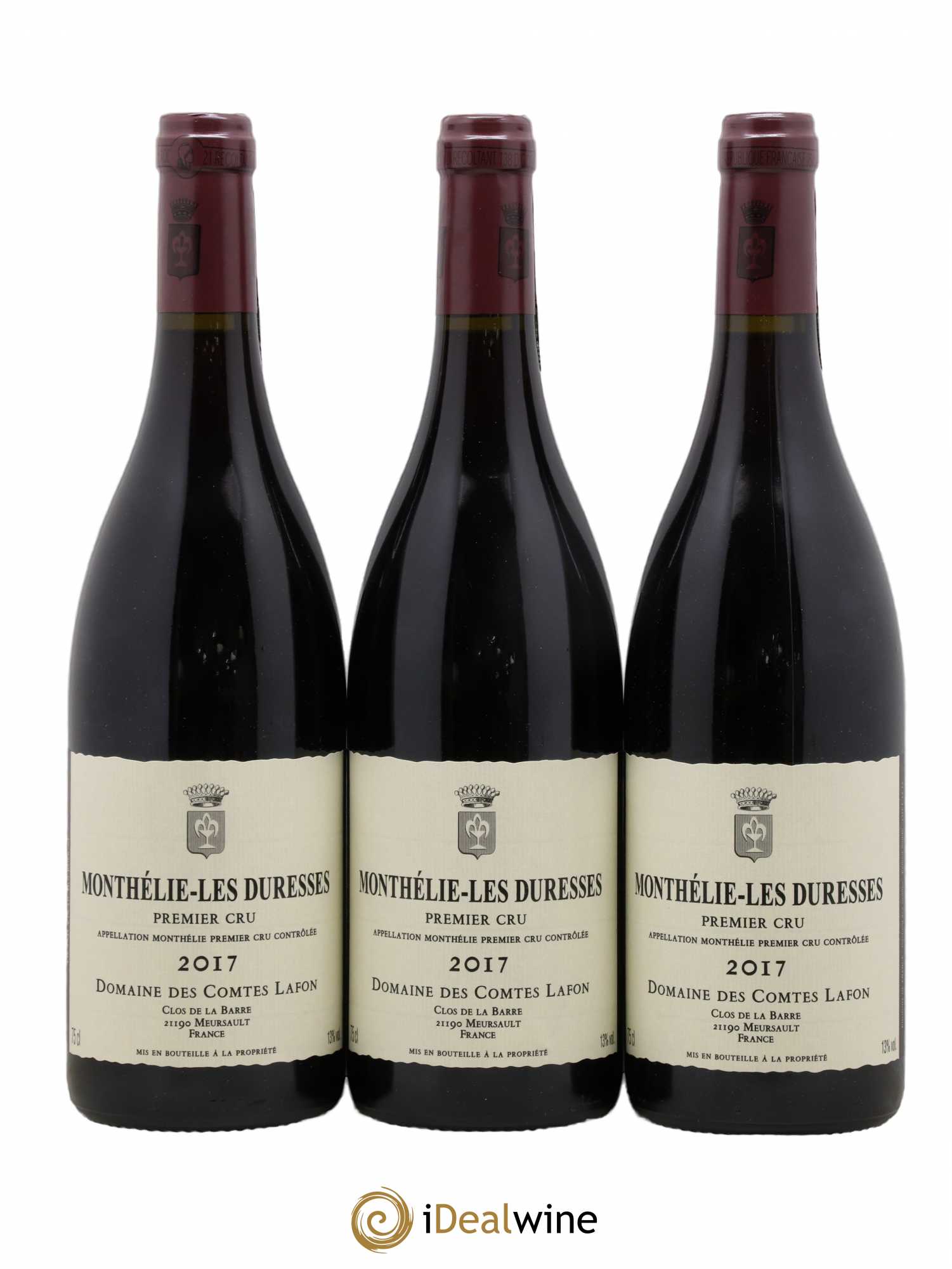 Monthélie 1er Cru Les Duresses Comtes Lafon (Domaine des) 2017 - Lot de 3 bouteilles - 0