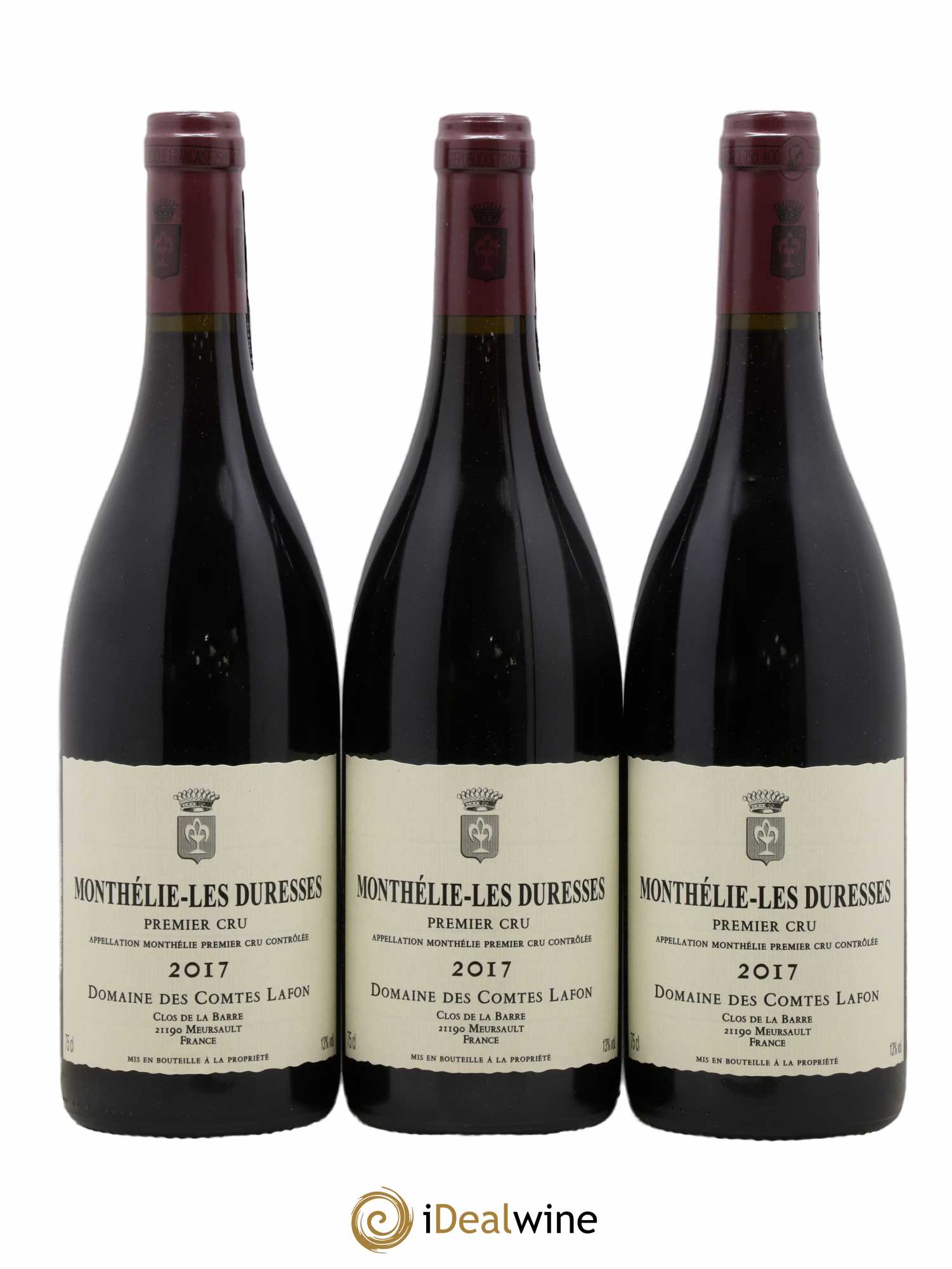 Monthélie 1er Cru Les Duresses Comtes Lafon (Domaine des) 2017 - Lot de 3 bouteilles - 0