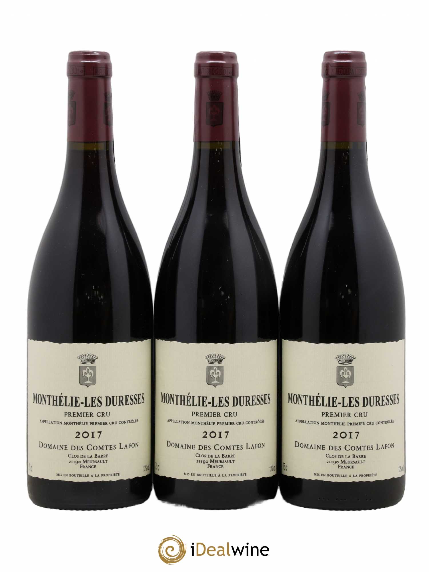 Monthélie 1er Cru Les Duresses Comtes Lafon (Domaine des) 2017 - Lot de 3 bouteilles - 0