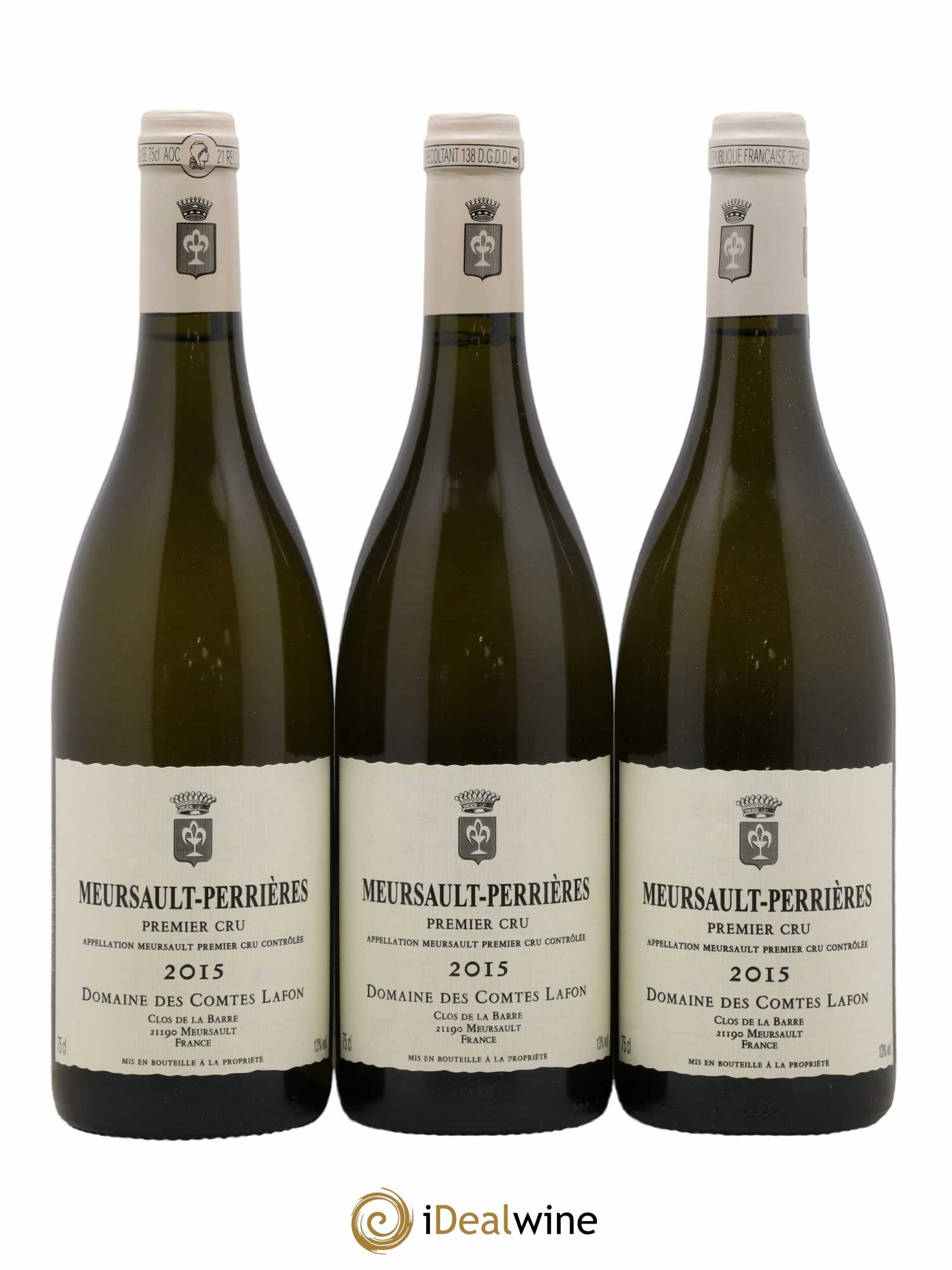 Meursault 1er Cru Perrières Comtes Lafon (Domaine des) 2015 - Lot de 3 bouteilles - 0