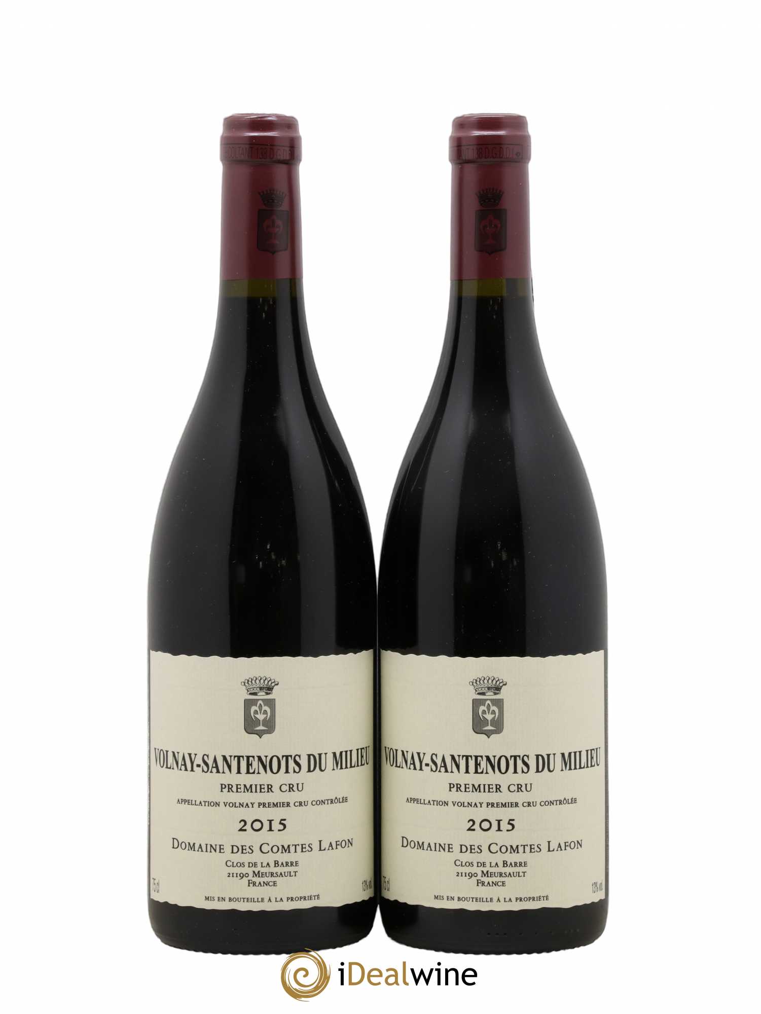 Volnay 1er Cru Santenots du Milieu Comtes Lafon (Domaine des) 2015 - Lot de 2 bouteilles - 0
