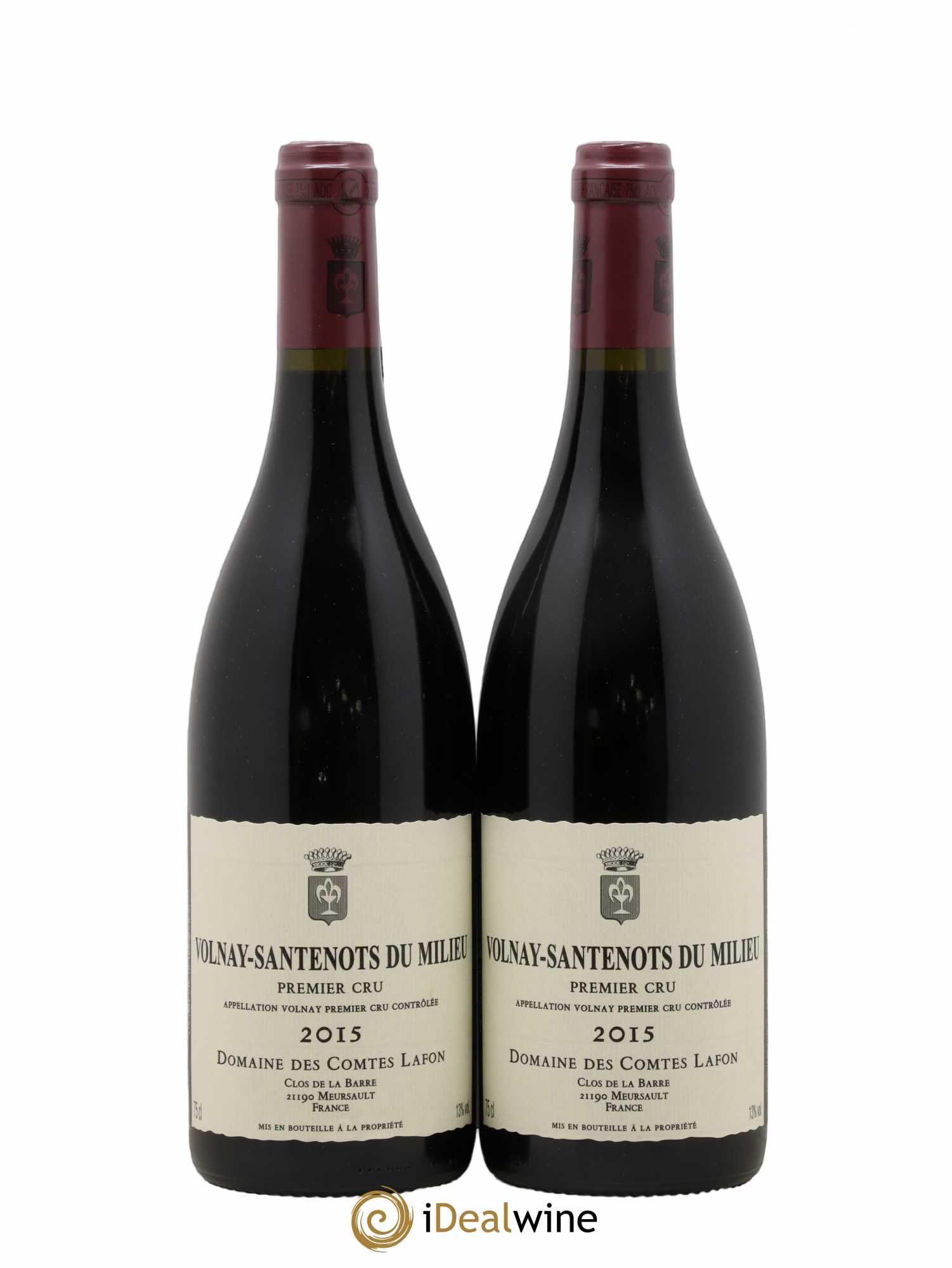 Volnay 1er Cru Santenots du Milieu Comtes Lafon (Domaine des) 2015 - Lot de 2 bouteilles - 0