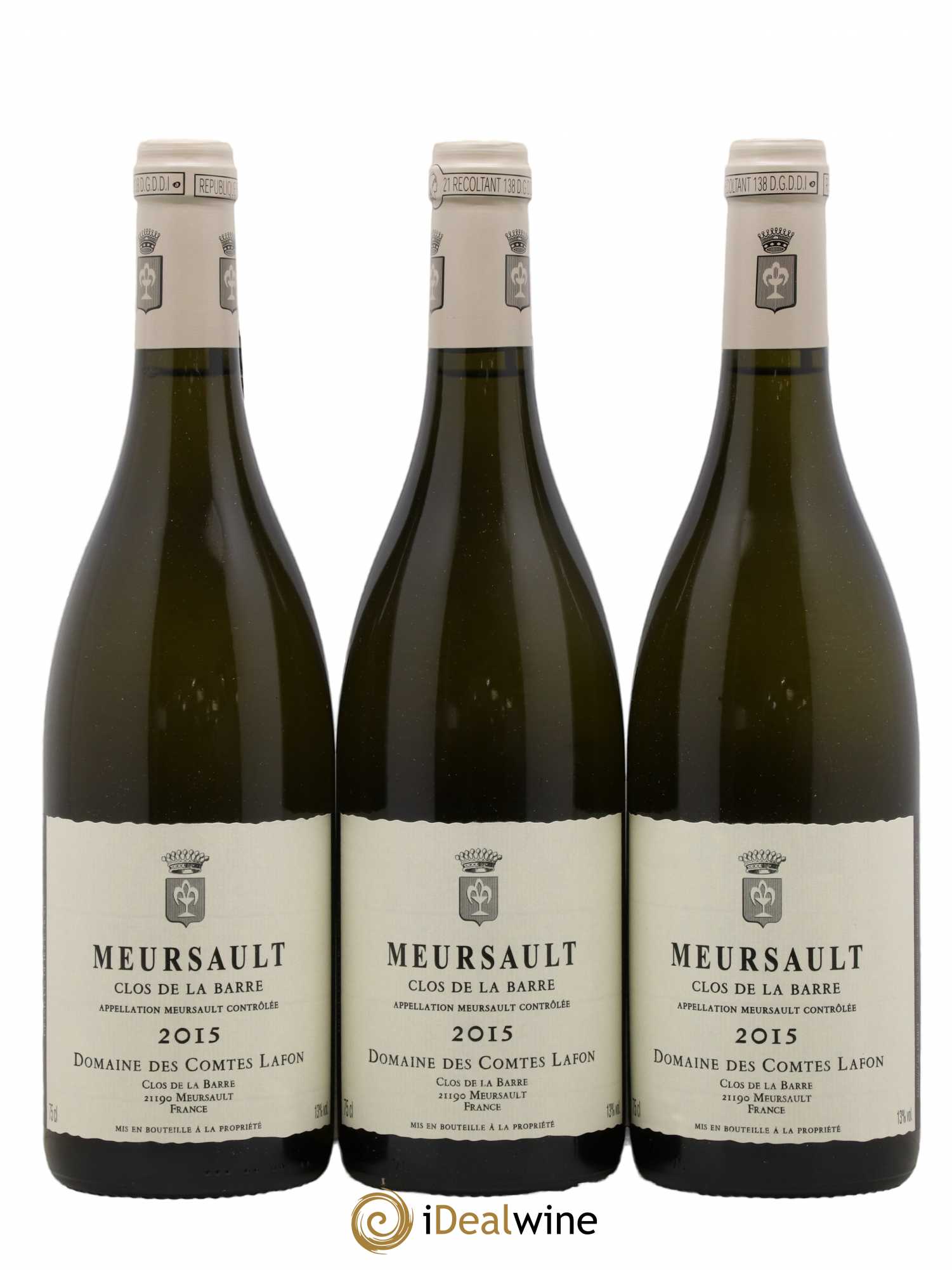 Meursault Clos de la Barre Comtes Lafon (Domaine des) 2015 - Lot de 3 bouteilles - 0