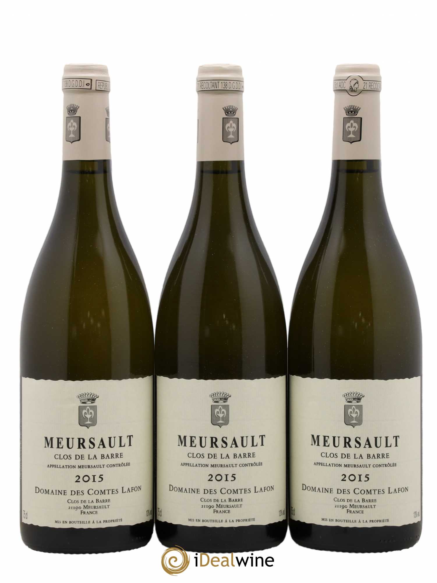 Meursault Clos de la Barre Comtes Lafon (Domaine des) 2015 - Lot de 3 bouteilles - 0