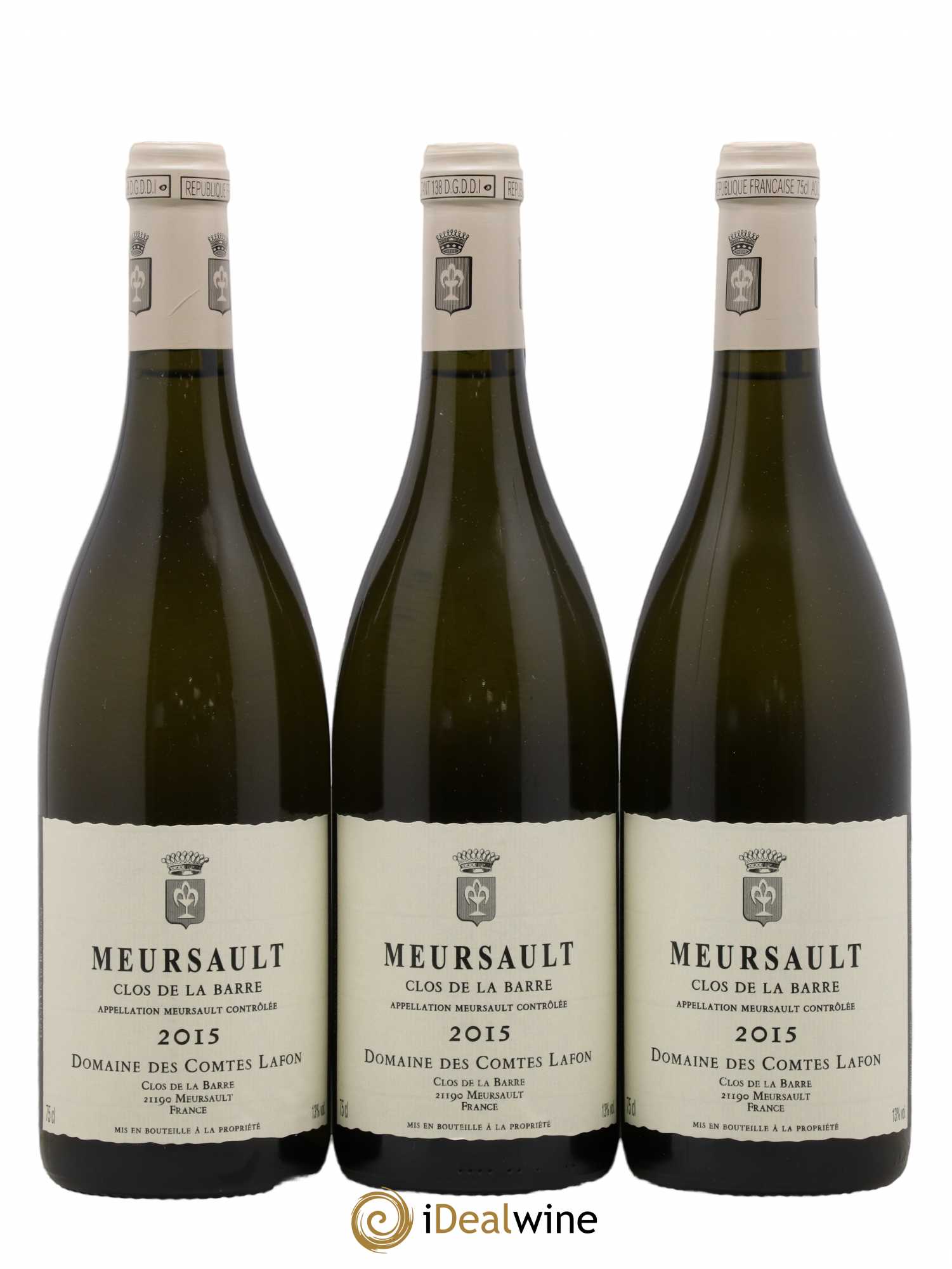 Meursault Clos de la Barre Comtes Lafon (Domaine des) 2015 - Lot de 3 bouteilles - 0
