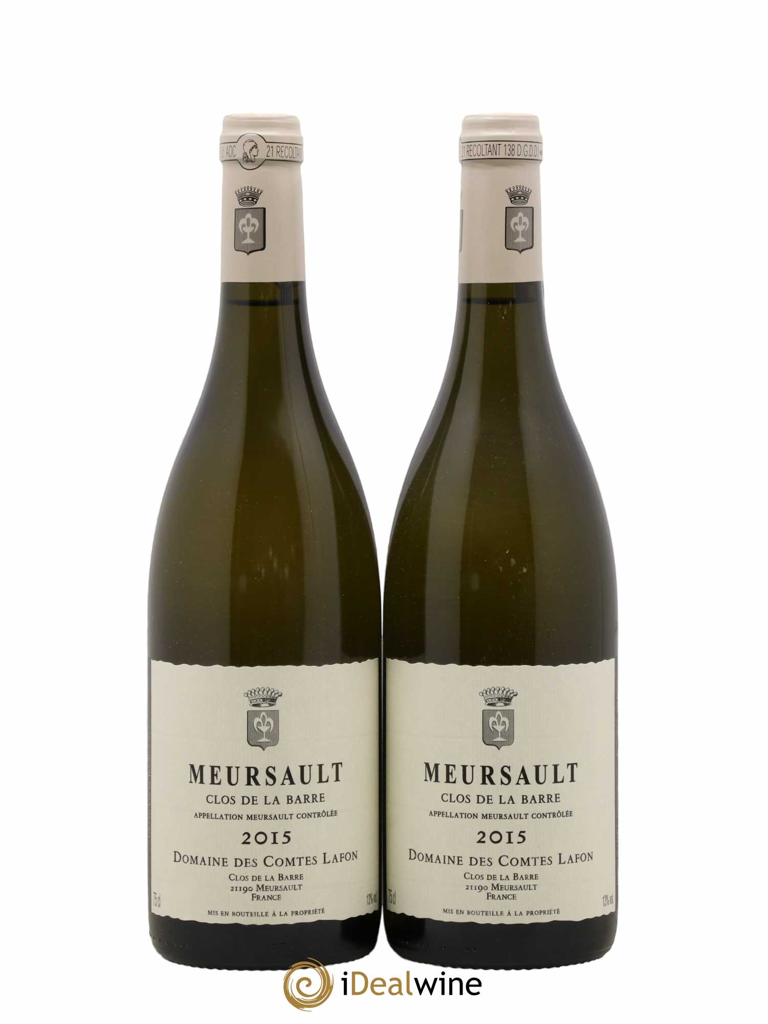 Meursault Clos de la Barre Comtes Lafon (Domaine des) 2015 - Lot de 2 bouteilles - 0