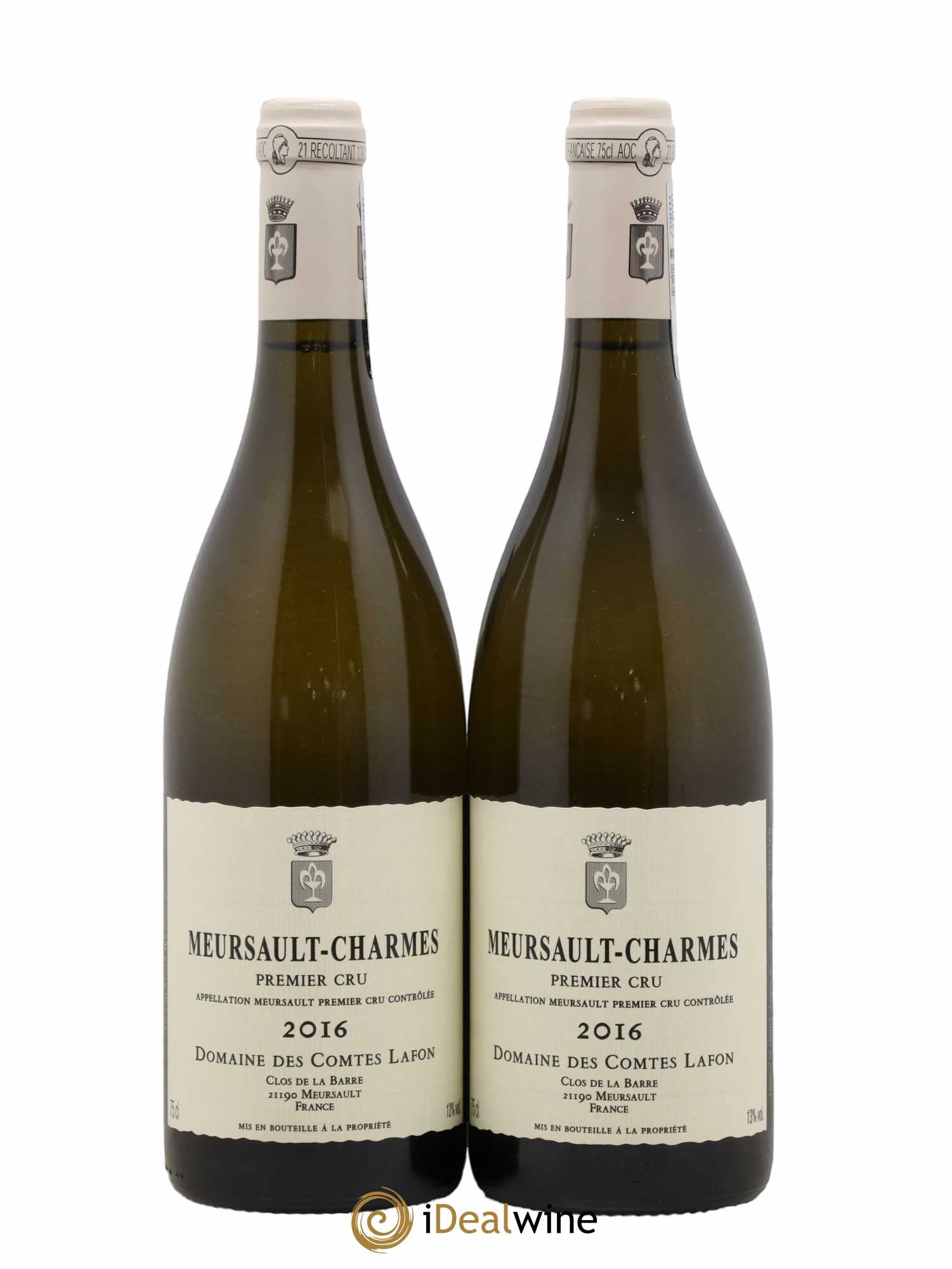 Meursault 1er Cru Charmes Comtes Lafon (Domaine des) 2016 - Lot de 2 bouteilles - 0