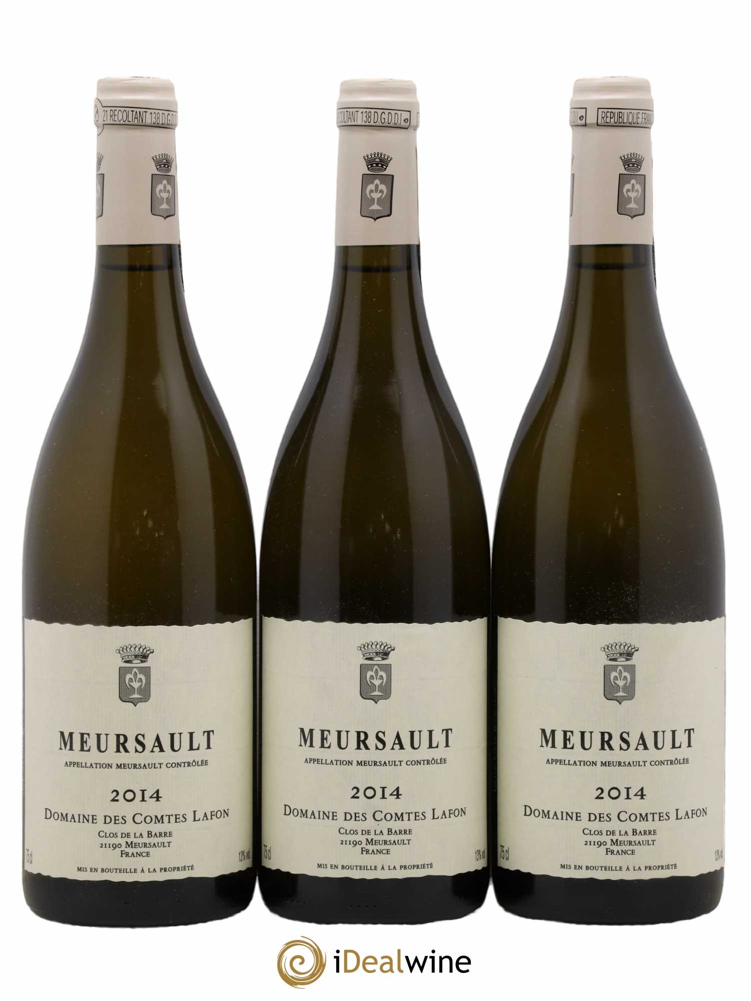 Meursault Comtes Lafon (Domaine des) 2014 - Lot de 3 bouteilles - 0