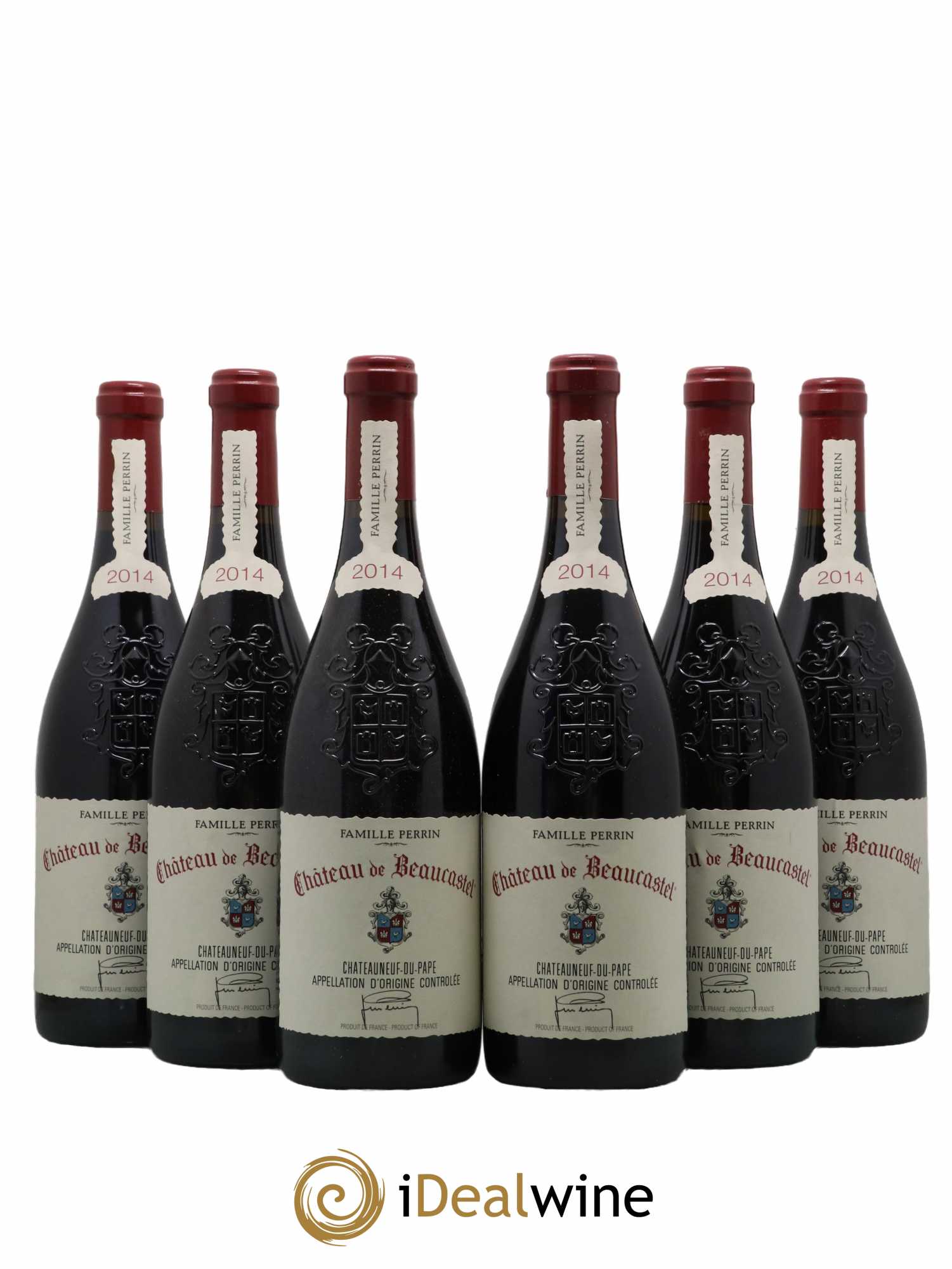 Châteauneuf-du-Pape Château de Beaucastel Famille Perrin 2014 - Lot de 6 bouteilles - 0