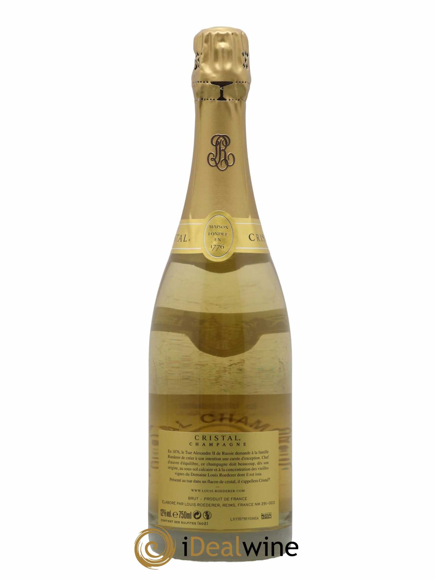 Cristal Louis Roederer 2012 - Lot de 1 bouteille - 1