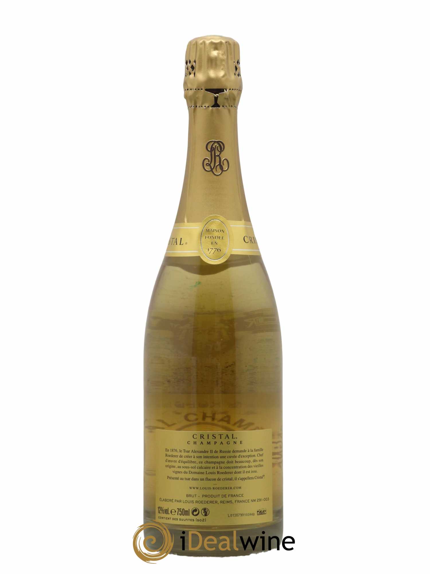 Cristal Louis Roederer 2012 - Lot de 1 bouteille - 1