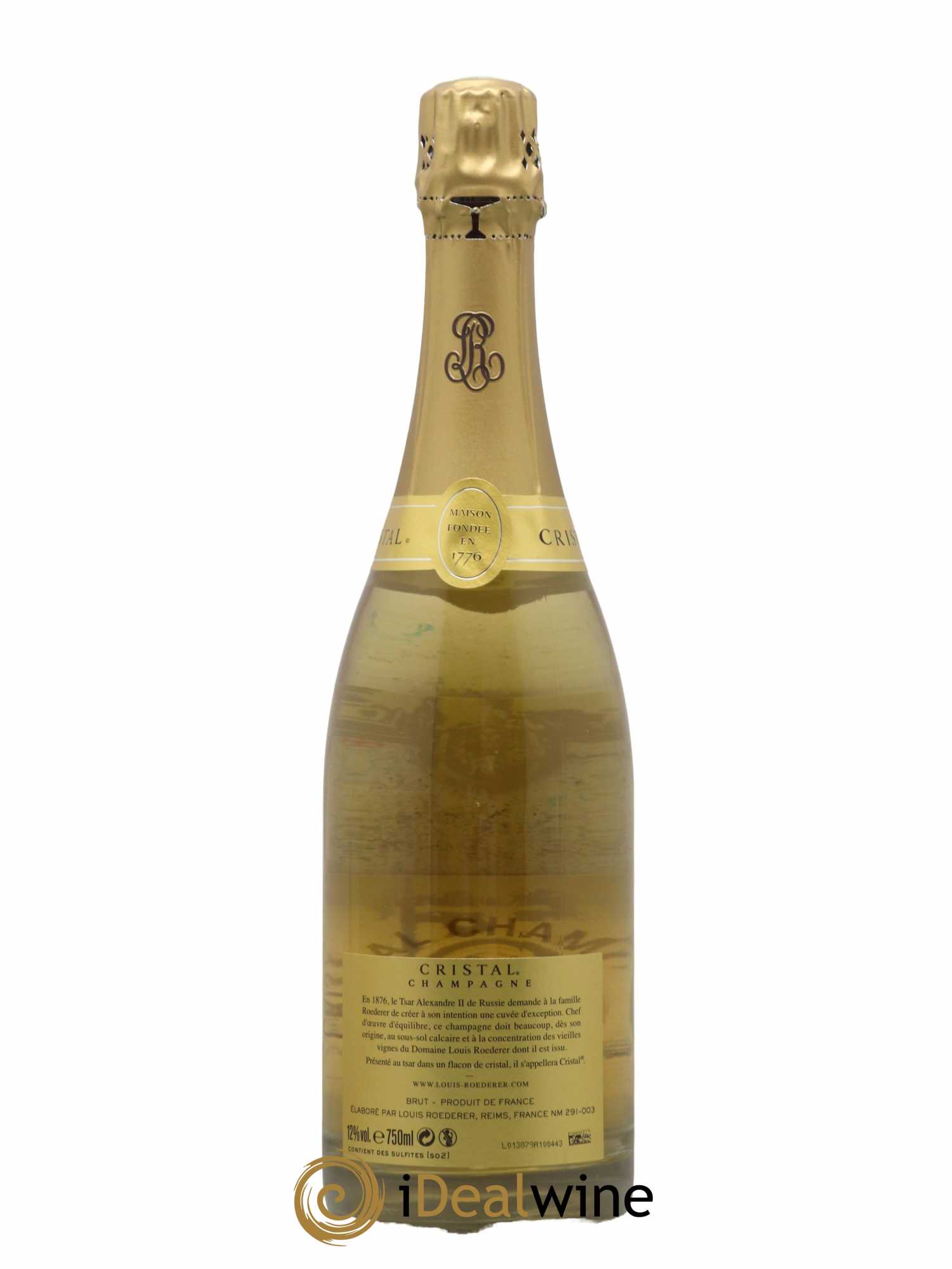 Cristal Louis Roederer 2012 - Lot de 1 bouteille - 1