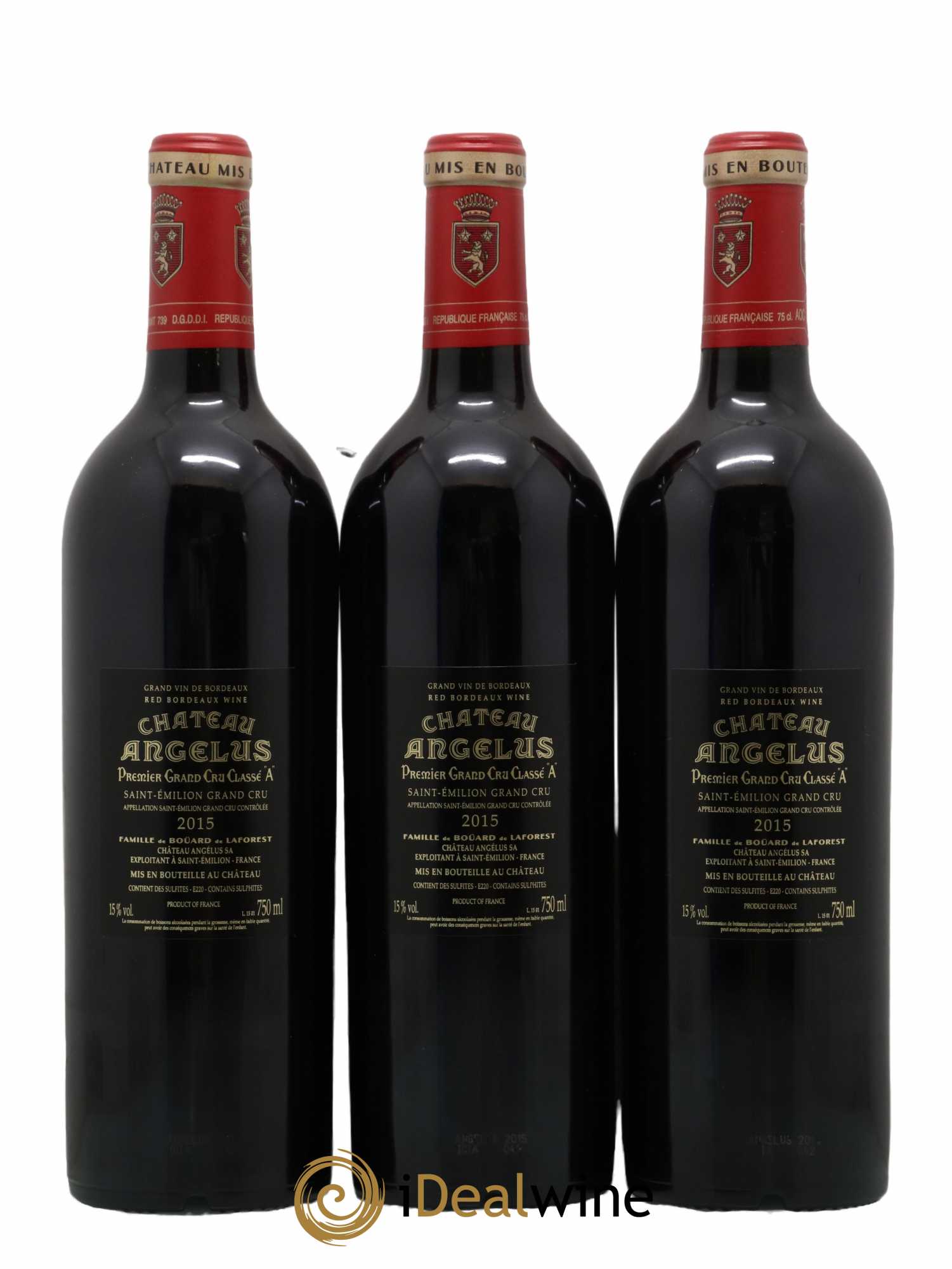 Château Angélus 1er Grand Cru Classé A 2015 - Lot de 6 bouteilles - 2