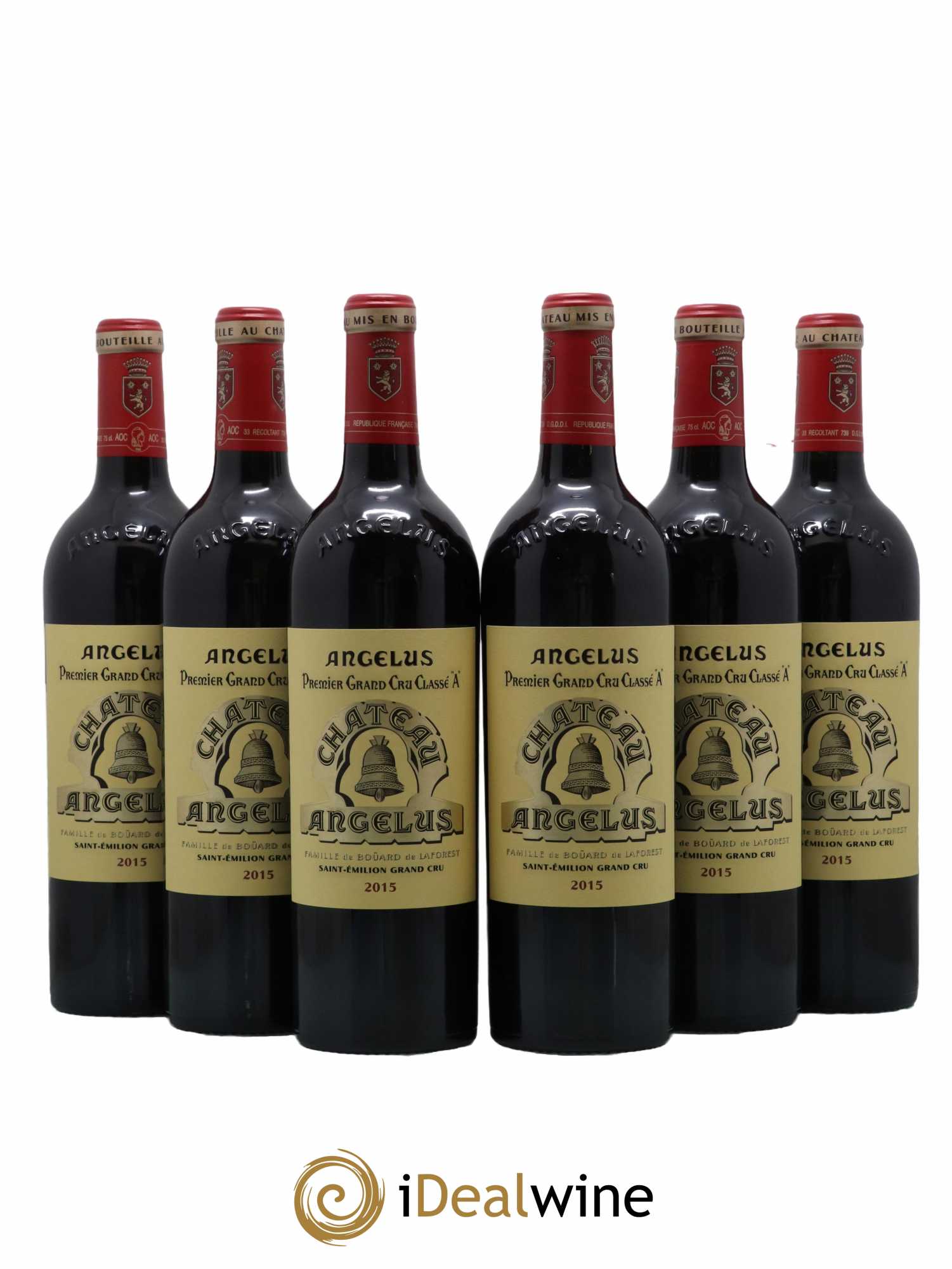 Château Angélus 1er Grand Cru Classé A 2015 - Lot de 6 bouteilles - 0