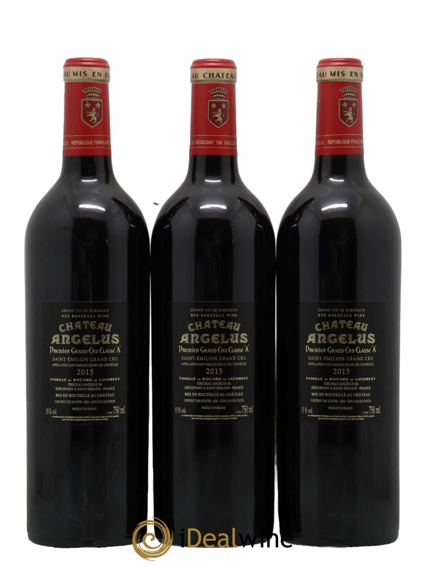 Château Angélus 1er Grand Cru Classé A 2015 - Lot de 6 bouteilles - 2
