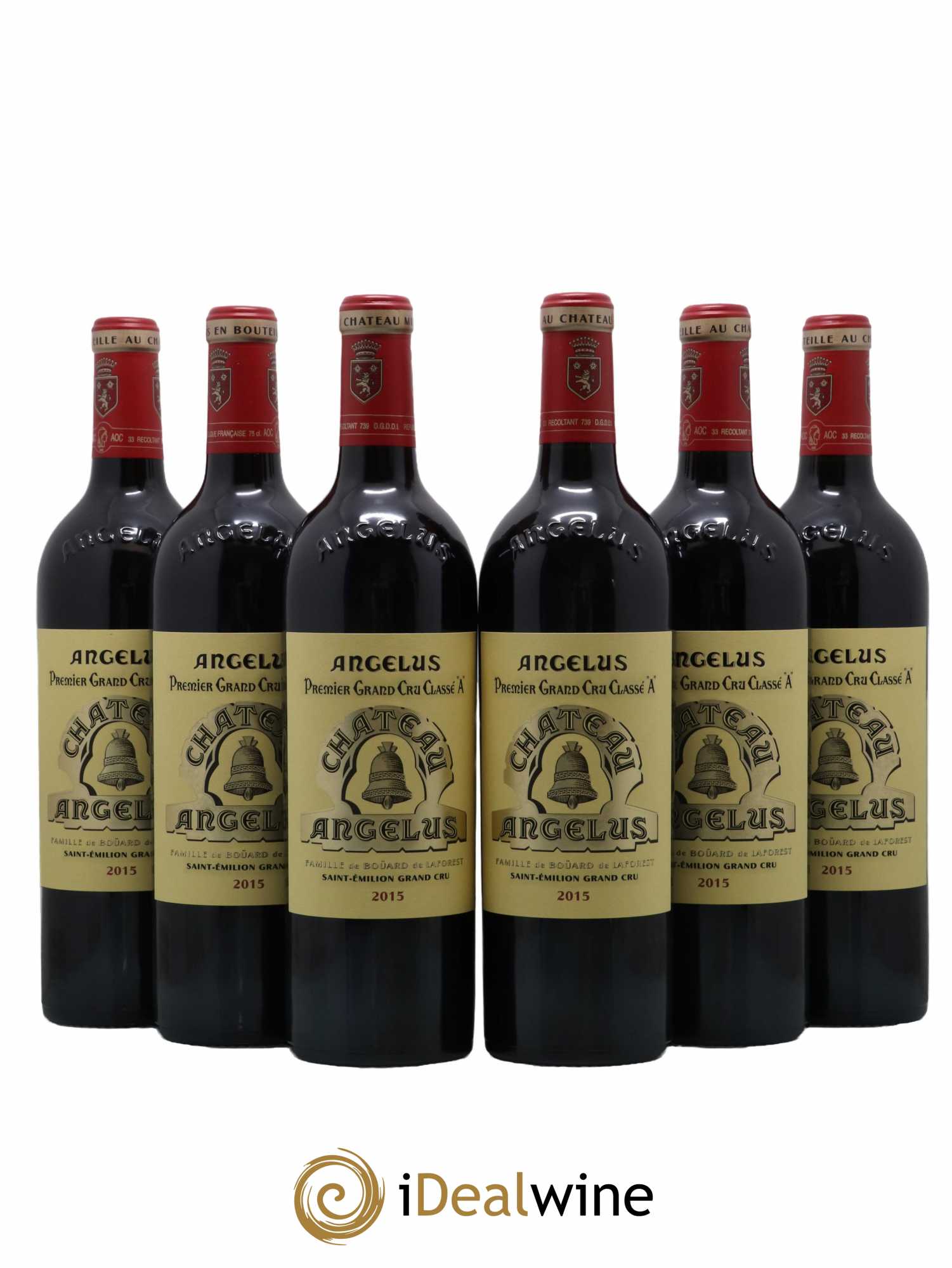 Château Angélus 1er Grand Cru Classé A 2015 - Lot de 6 bouteilles - 0