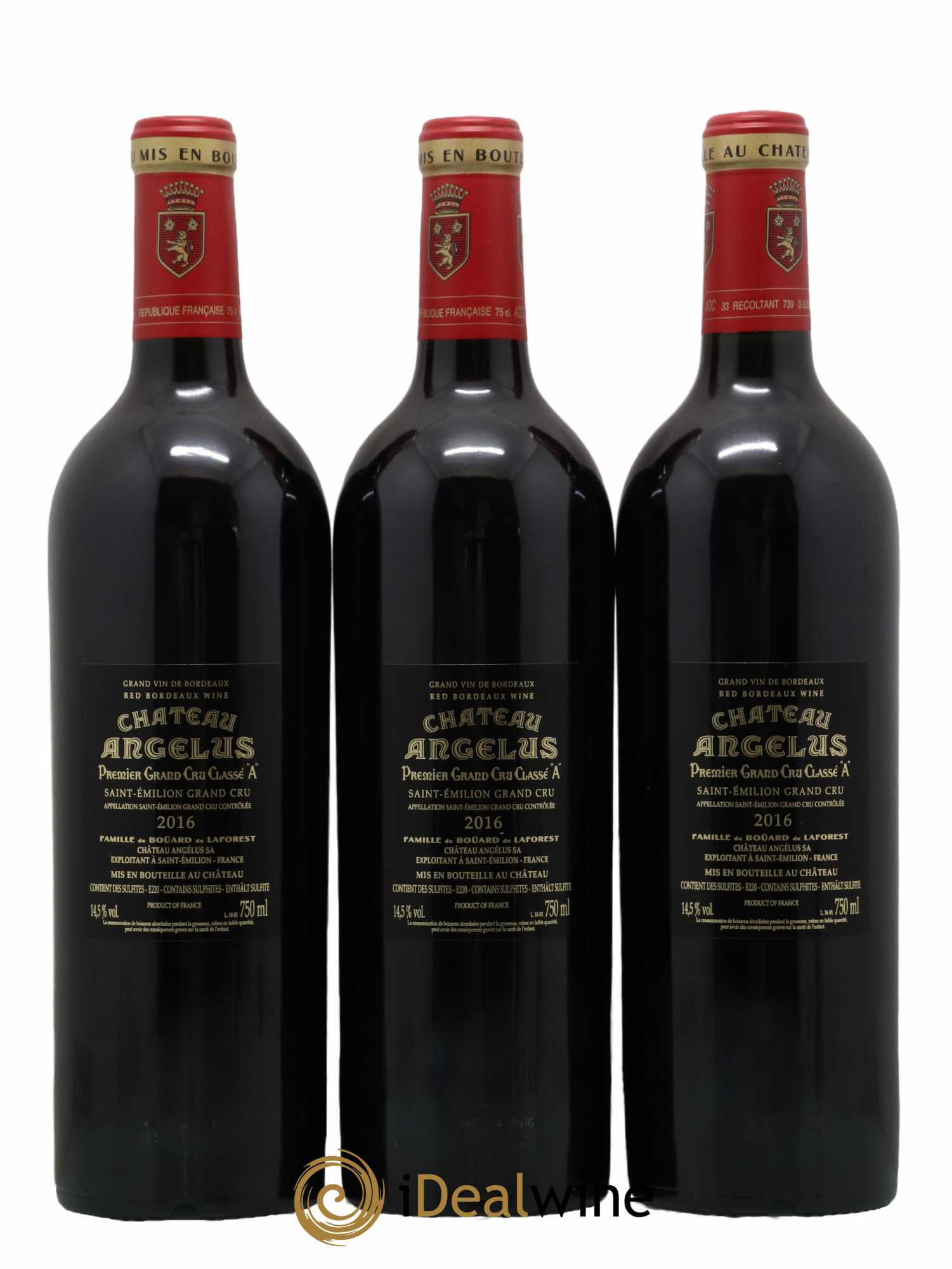 Château Angélus 1er Grand Cru Classé A 2016 - Lot de 6 bouteilles - 4