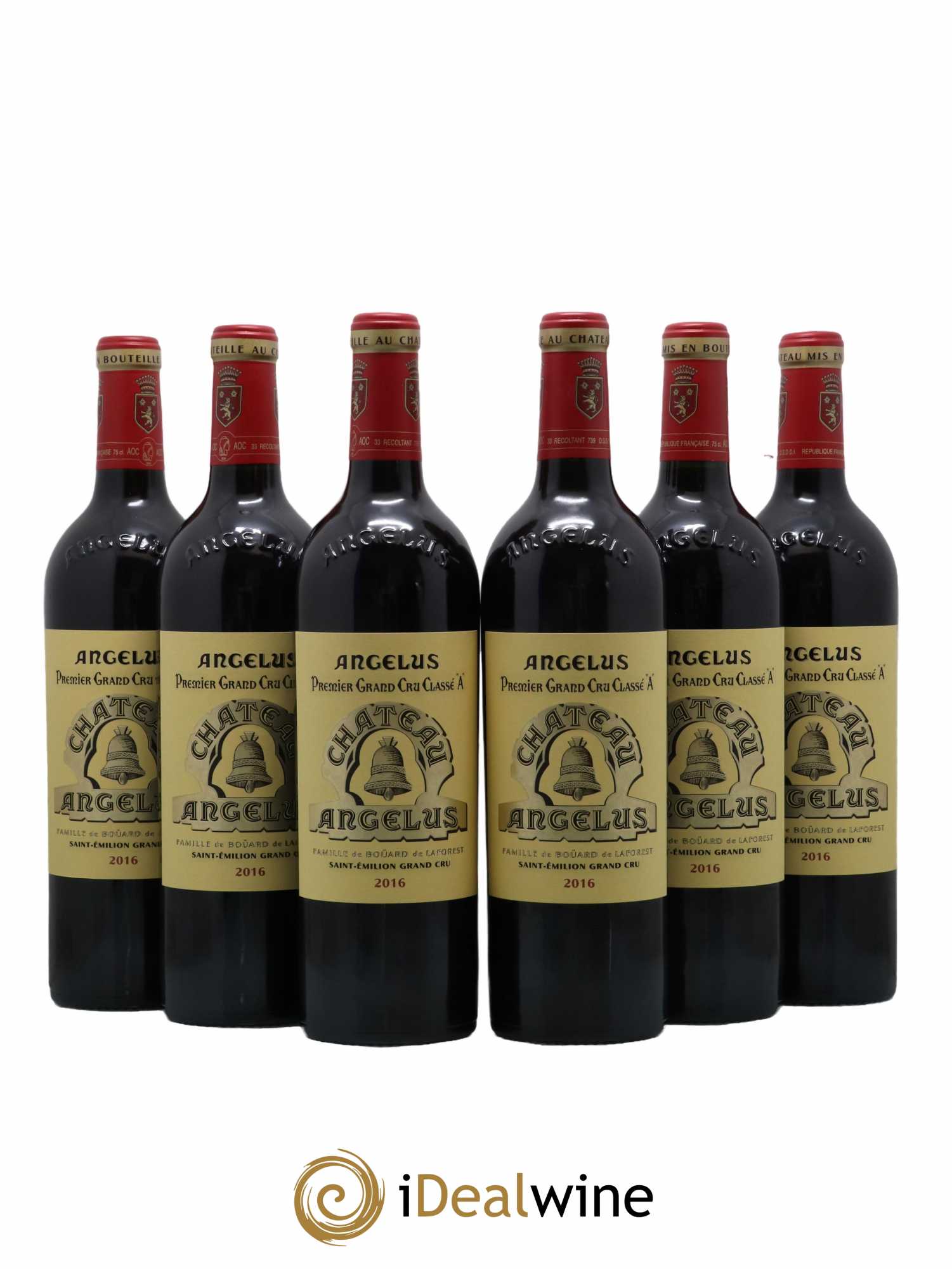 Château Angélus 1er Grand Cru Classé A 2016 - Lot de 6 bouteilles - 0