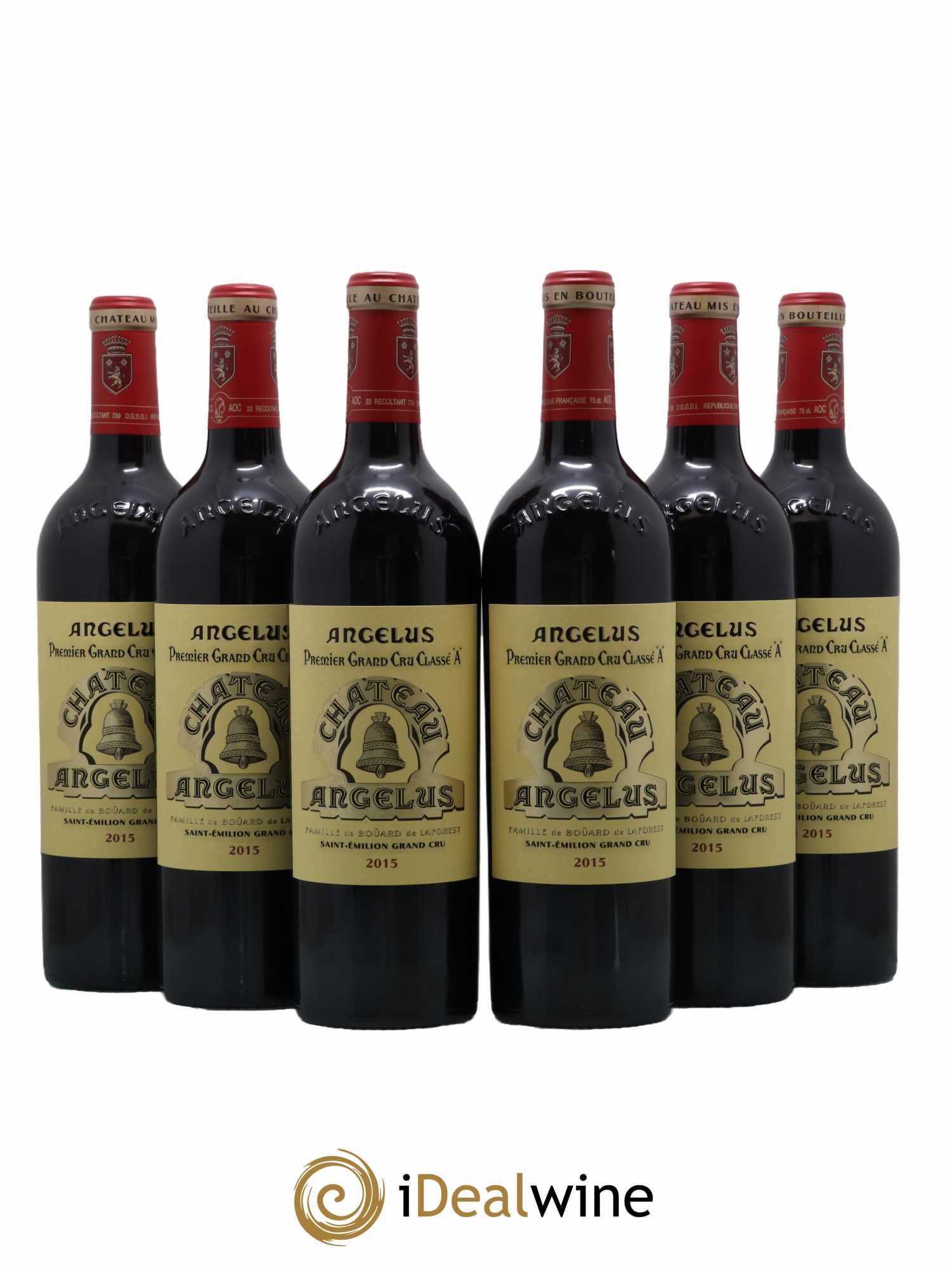 Château Angélus 1er Grand Cru Classé A 2015 - Lot of 6 bottles - 0