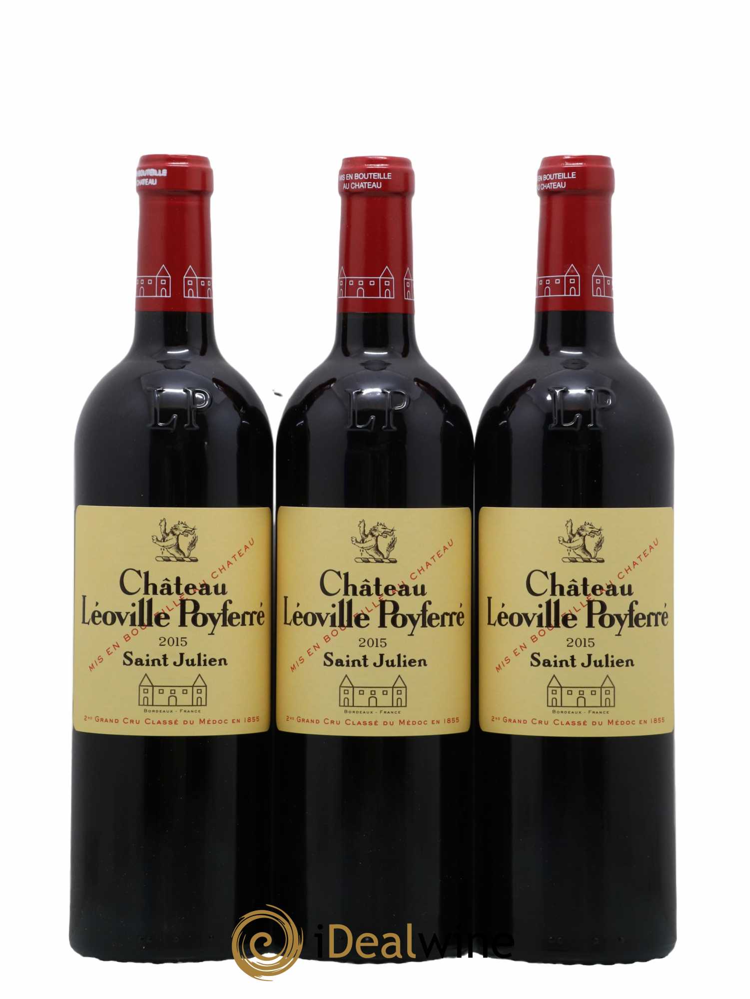 Château Léoville Poyferré 2ème Grand Cru Classé 2015 - Lot de 12 bouteilles - 1