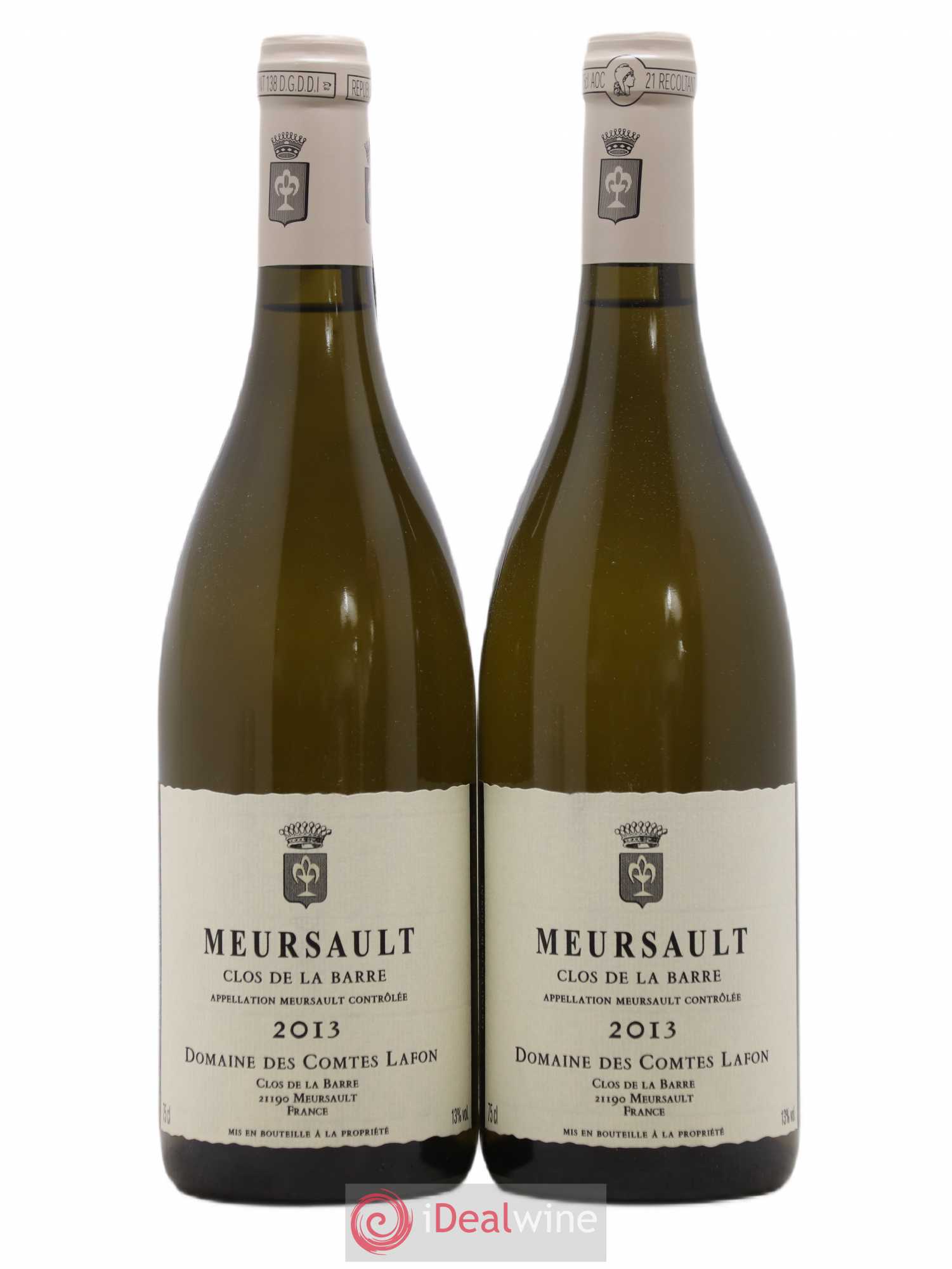 Meursault Clos de la Barre Comtes Lafon (Domaine des) 2013 - Lot de 2 bouteilles - 0