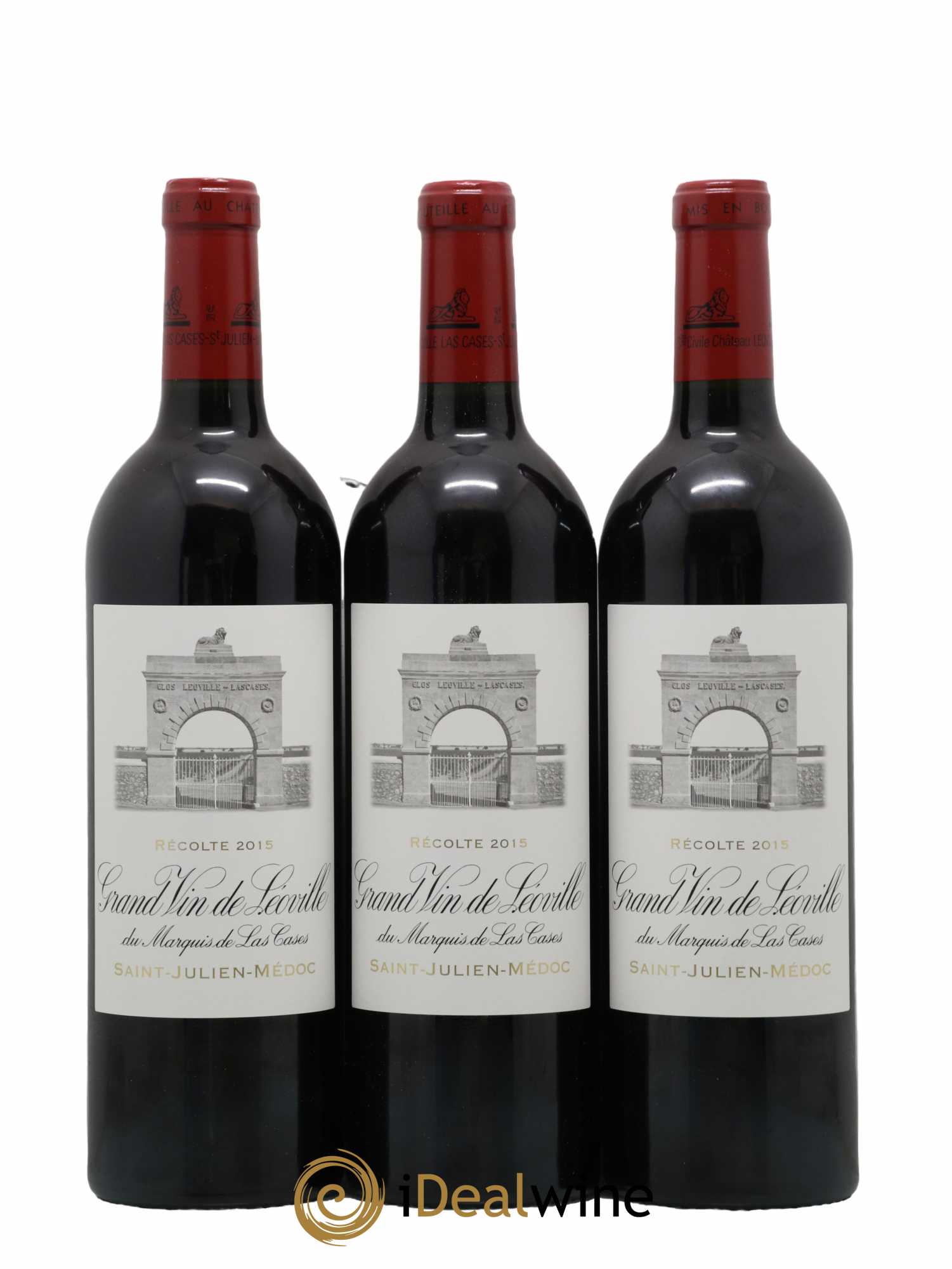 Château Léoville Las Cases 2ème Grand Cru Classé 2015 - Lotto di 12 bottiglie - 1