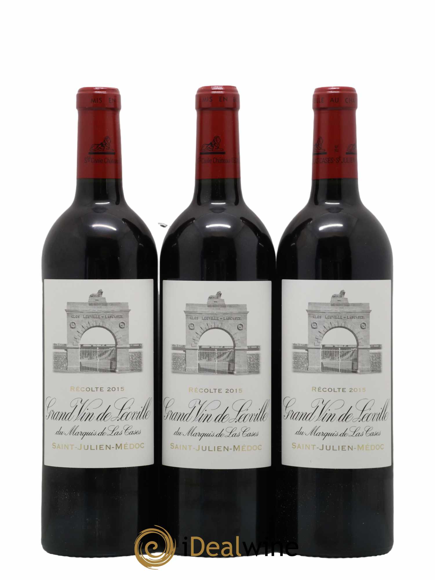 Château Léoville Las Cases 2ème Grand Cru Classé 2015 - Lotto di 12 bottiglie - 3