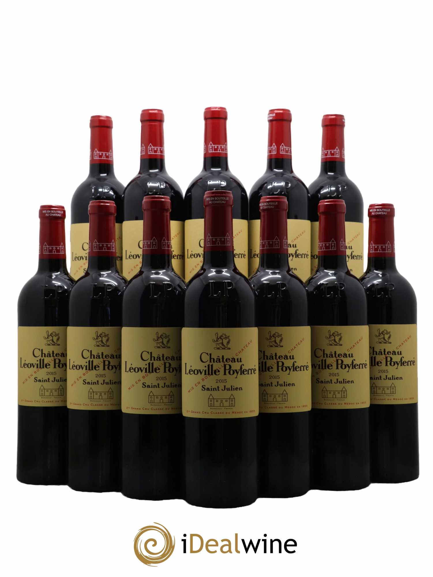 Château Léoville Poyferré 2ème Grand Cru Classé 2015 - Lot de 12 bouteilles - 0