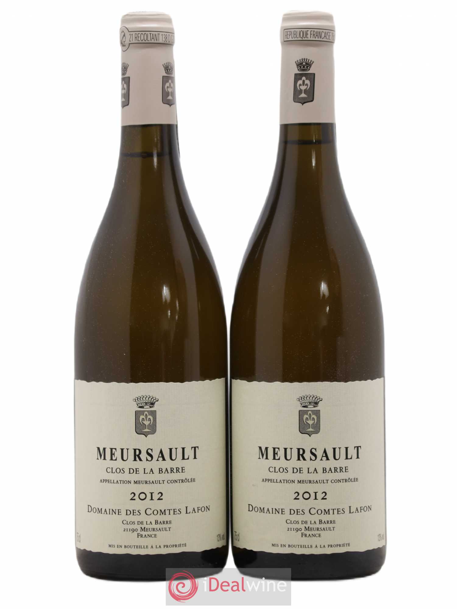 Meursault Clos de la Barre Comtes Lafon (Domaine des) 2012 - Lot de 2 bouteilles - 0