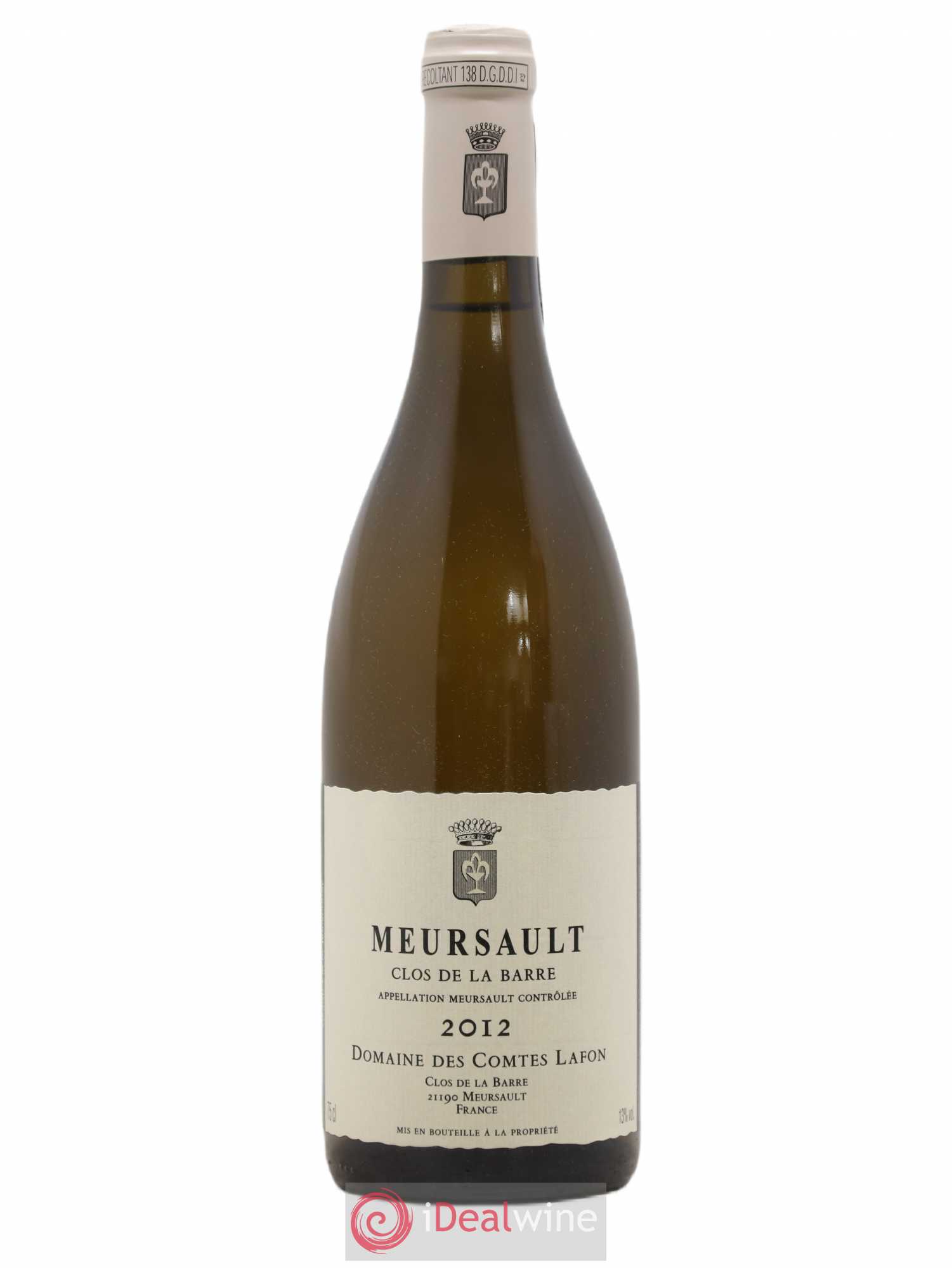 Meursault Clos de la Barre Comtes Lafon (Domaine des) 2012 - Lot de 1 bouteille - 0