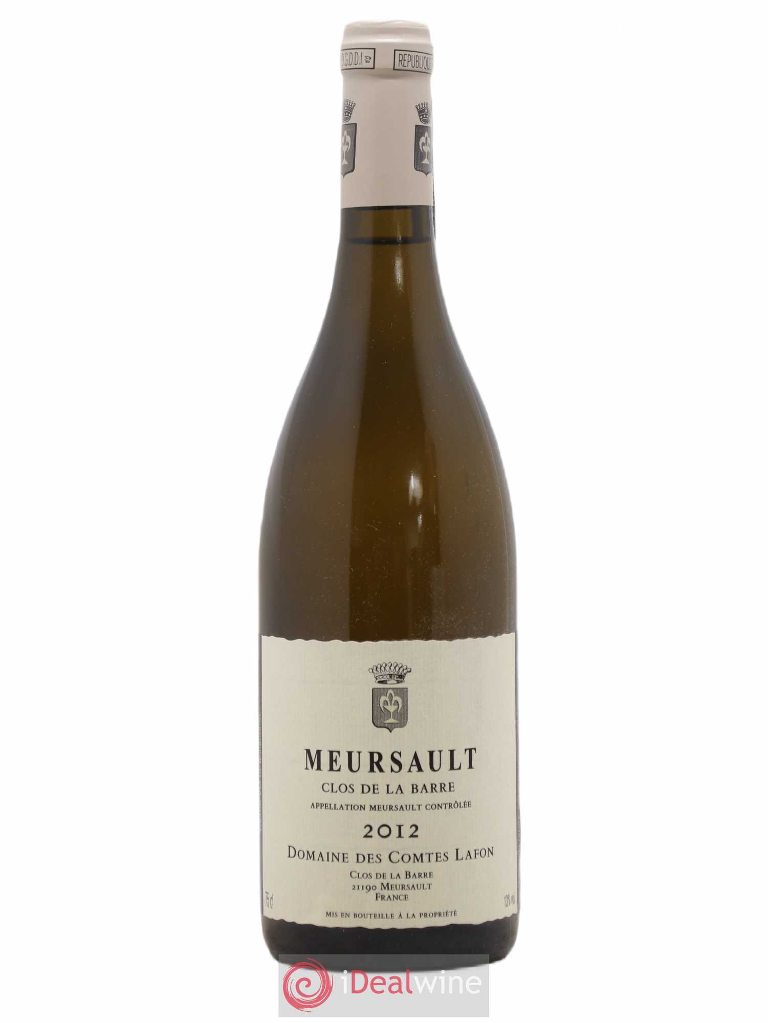 Meursault Clos de la Barre Comtes Lafon (Domaine des) 2012 - Lot de 1 bouteille - 0