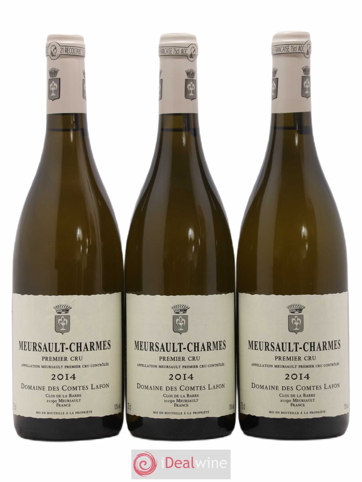 Meursault 1er Cru Charmes Comtes Lafon (Domaine des) 2014 - Lot de 3 bouteilles - 0