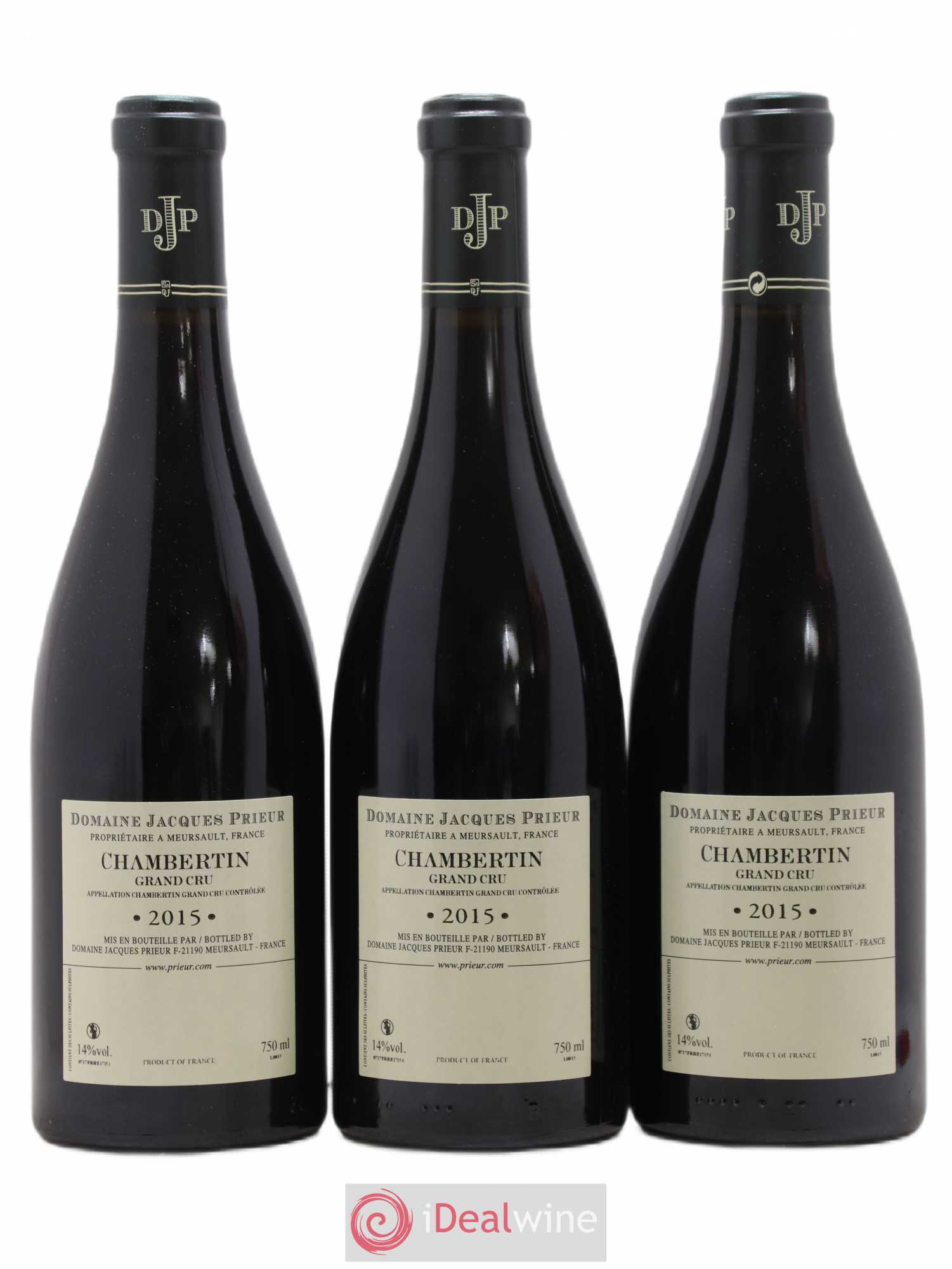 Chambertin Grand Cru Jacques Prieur (Domaine) 2015 - Lot de 3 bouteilles - 1