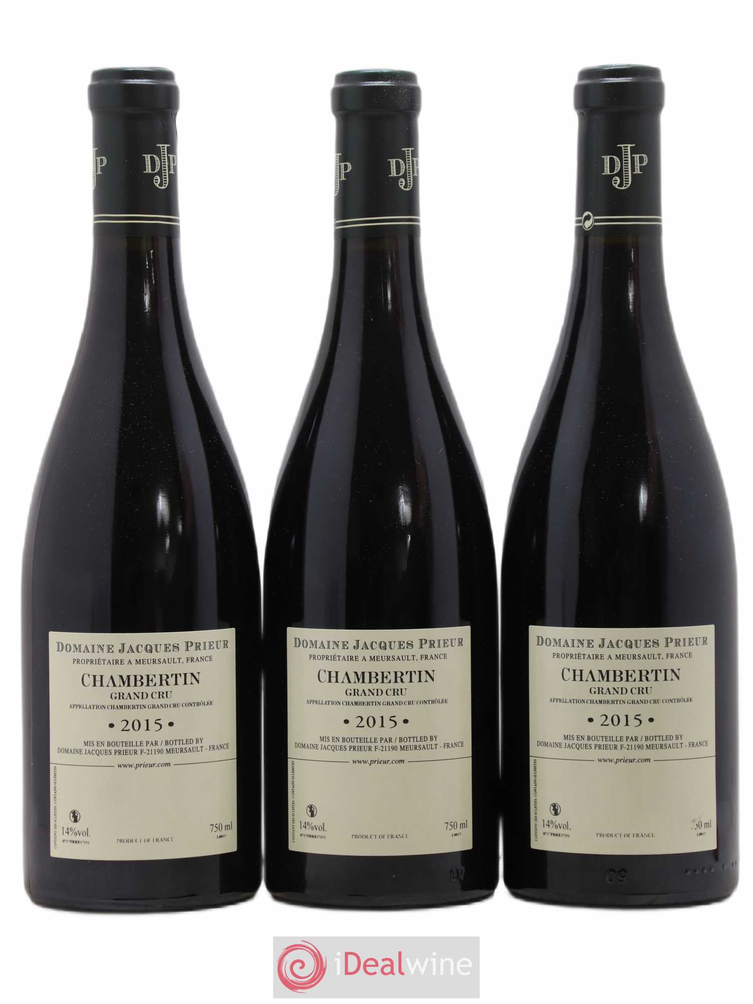 Chambertin Grand Cru Jacques Prieur (Domaine) 2015 - Lot de 3 bouteilles - 1