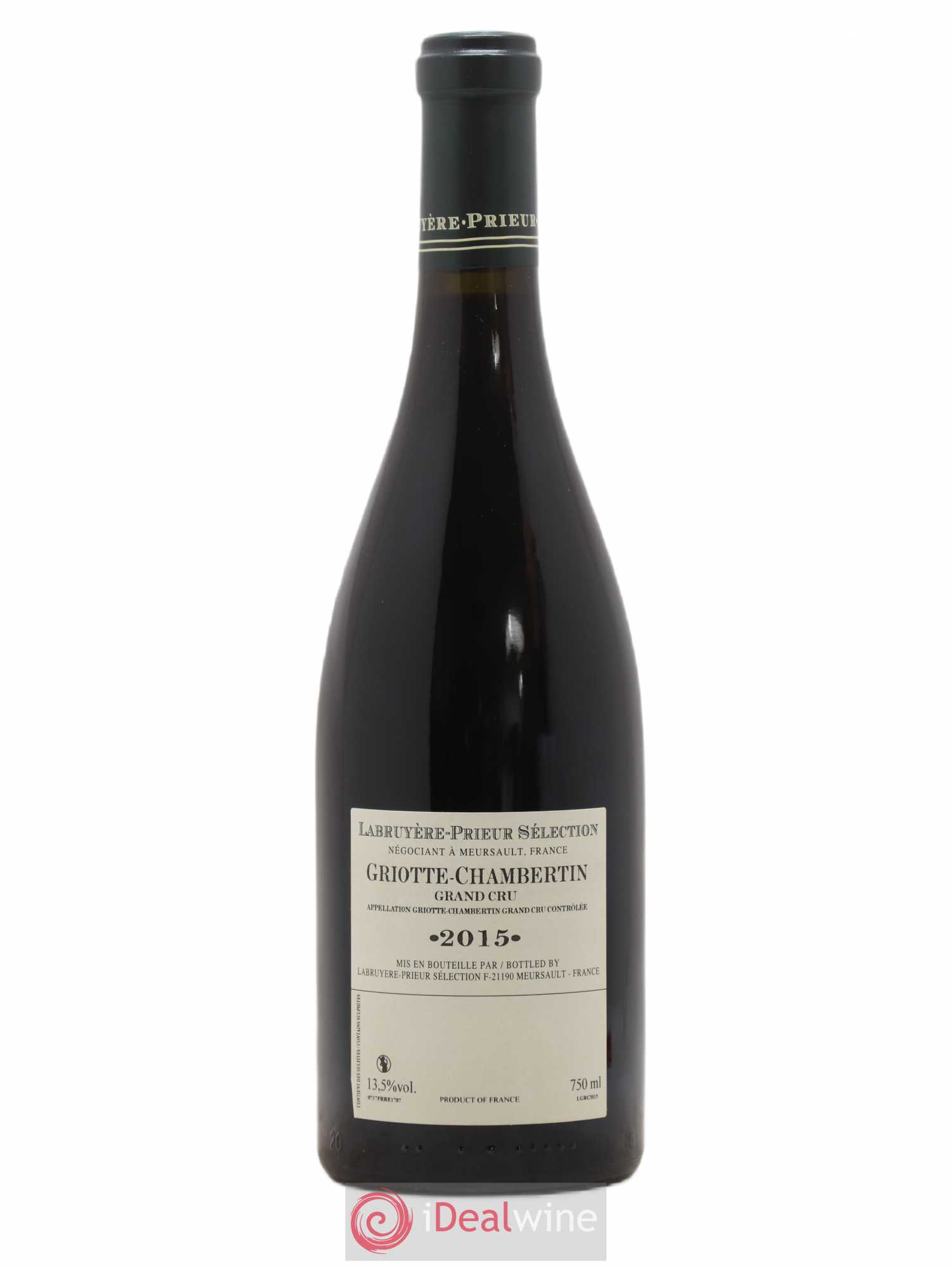 Griotte-Chambertin Grand Cru Labruyere-Prieur 2015 - Lot de 1 bouteille - 1