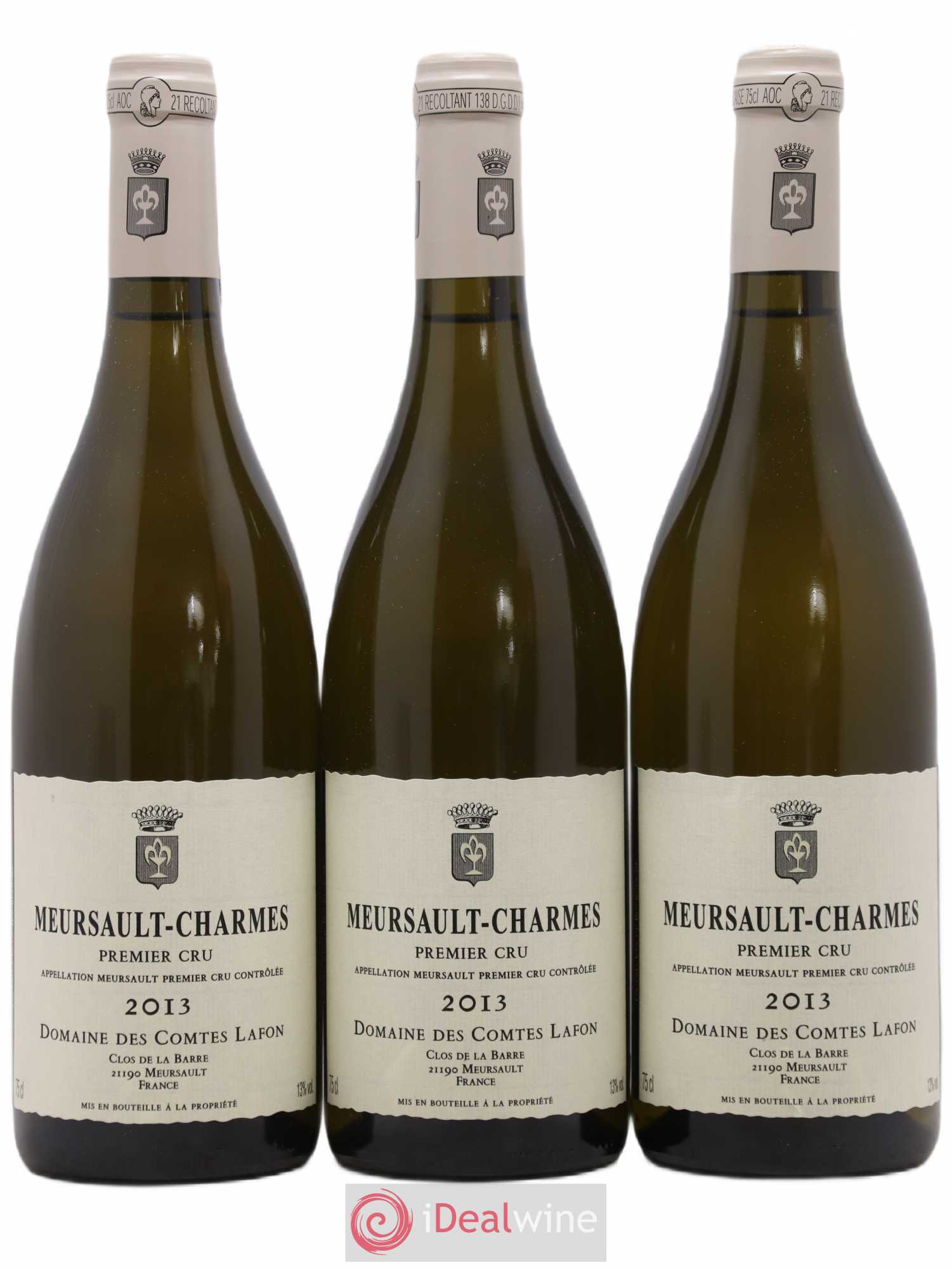 Meursault 1er Cru Charmes Comtes Lafon (Domaine des) 2013 - Lot de 3 bouteilles - 0