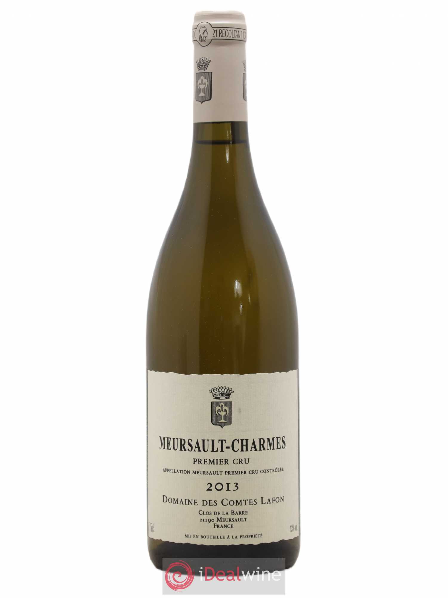 Meursault 1er Cru Charmes Comtes Lafon (Domaine des) 2013 - Lot de 1 bouteille - 0