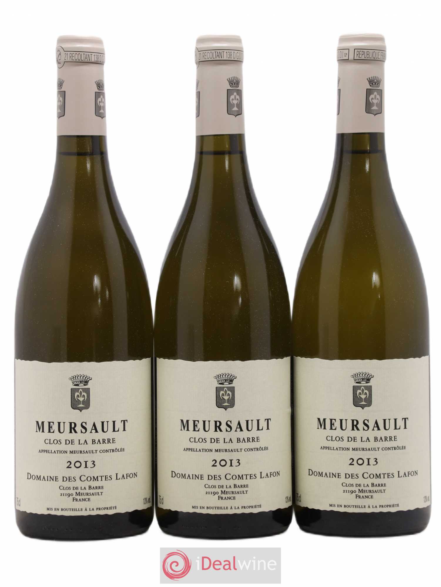 Meursault Clos de la Barre Comtes Lafon (Domaine des) 2013 - Lot de 3 bouteilles - 0