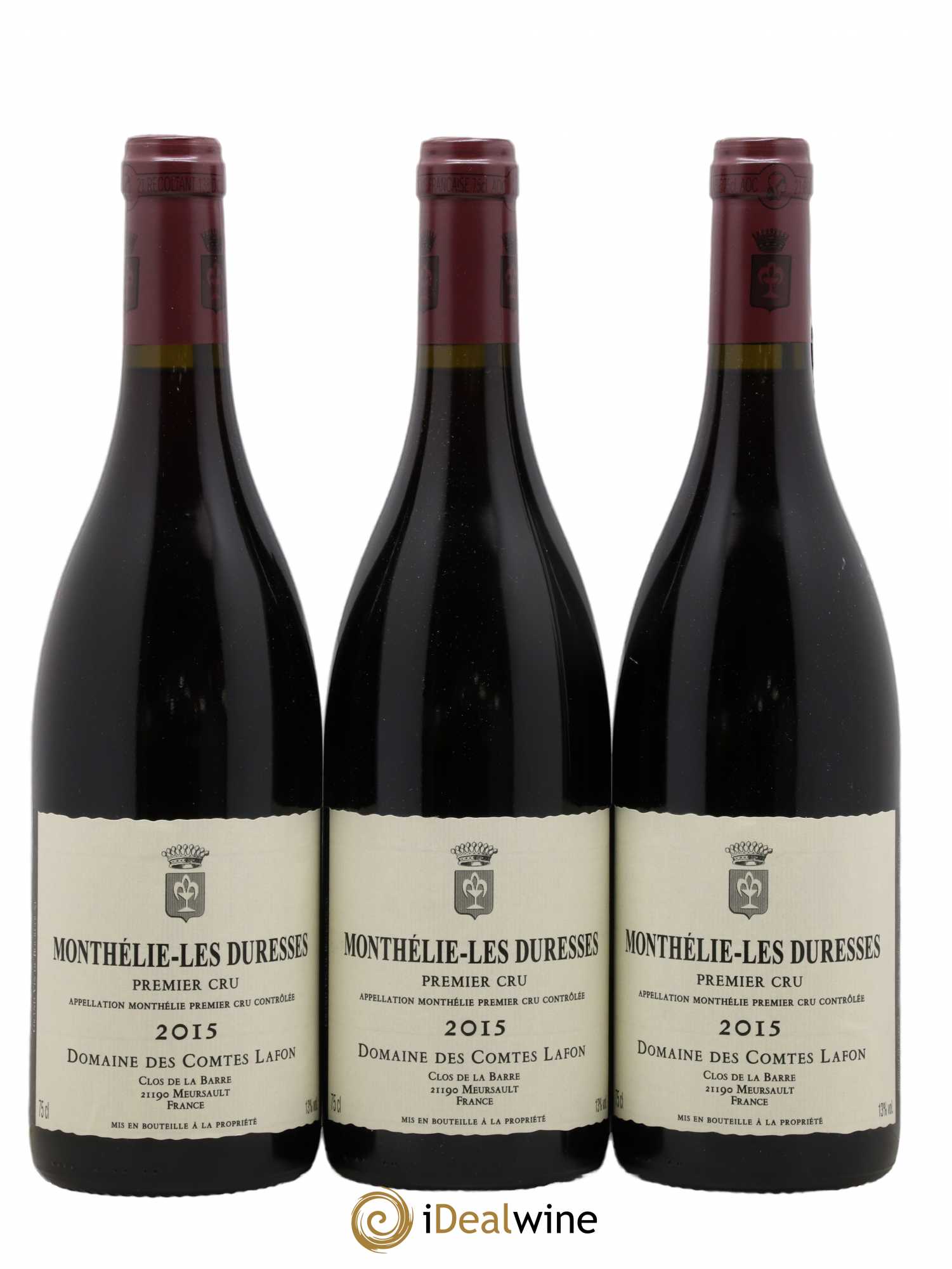 Monthélie 1er Cru Les Duresses Comtes Lafon (Domaine des) 2015 - Lot de 3 bouteilles - 0
