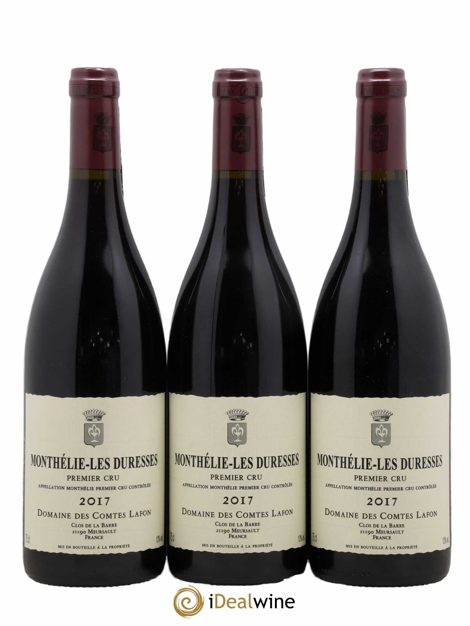 Monthélie 1er Cru Les Duresses Comtes Lafon (Domaine des) 2017 - Lot de 3 bouteilles - 0