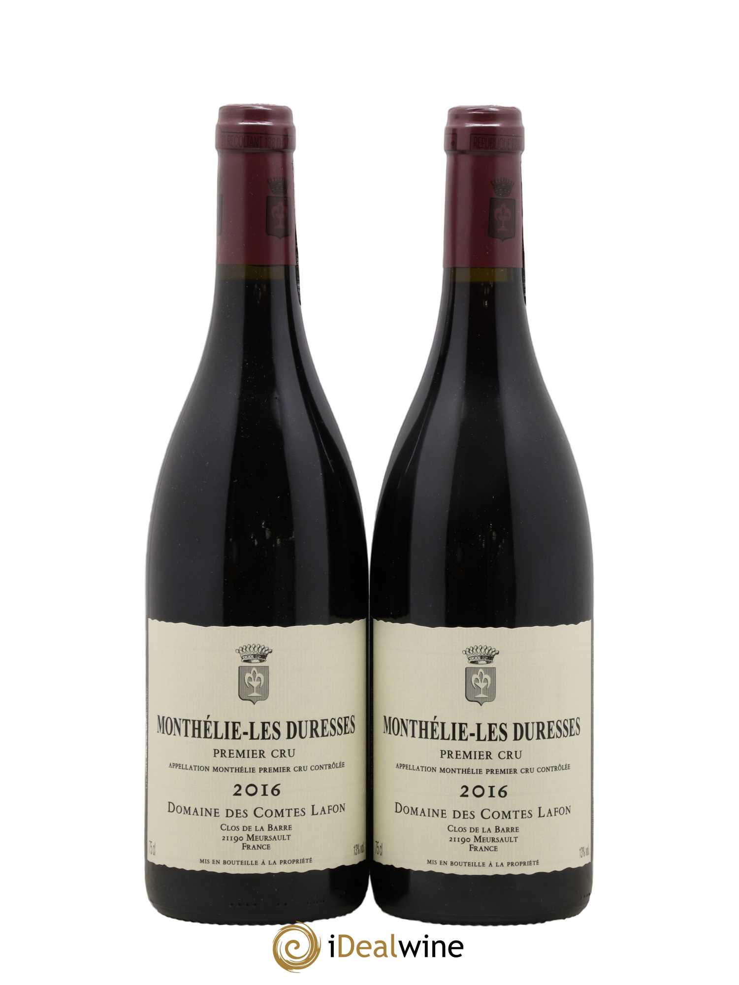 Monthélie 1er Cru Les Duresses Comtes Lafon (Domaine des) 2016 - Lot de 2 bouteilles - 0