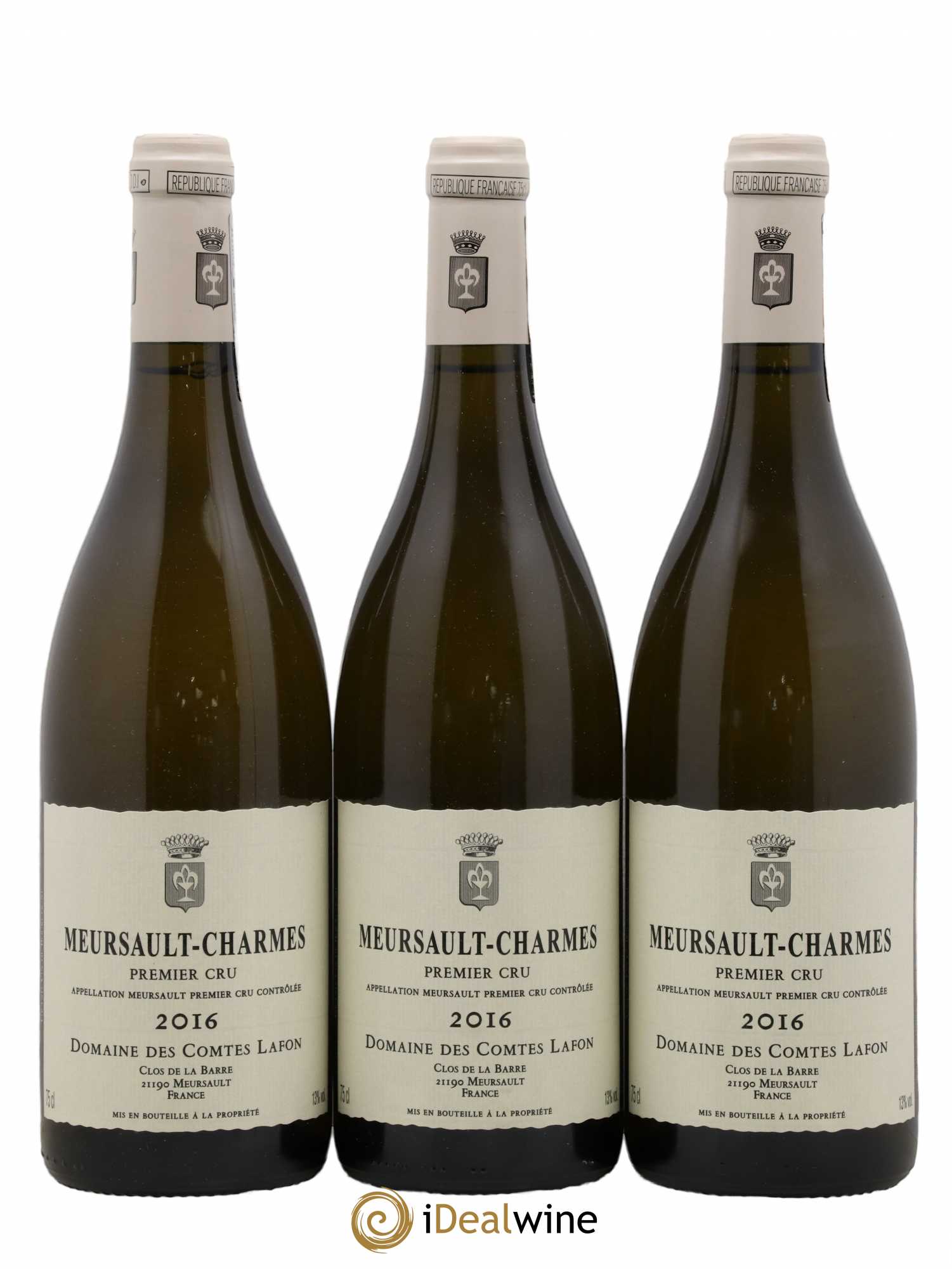 Meursault 1er Cru Charmes Comtes Lafon (Domaine des) 2016 - Lot de 3 bouteilles - 0