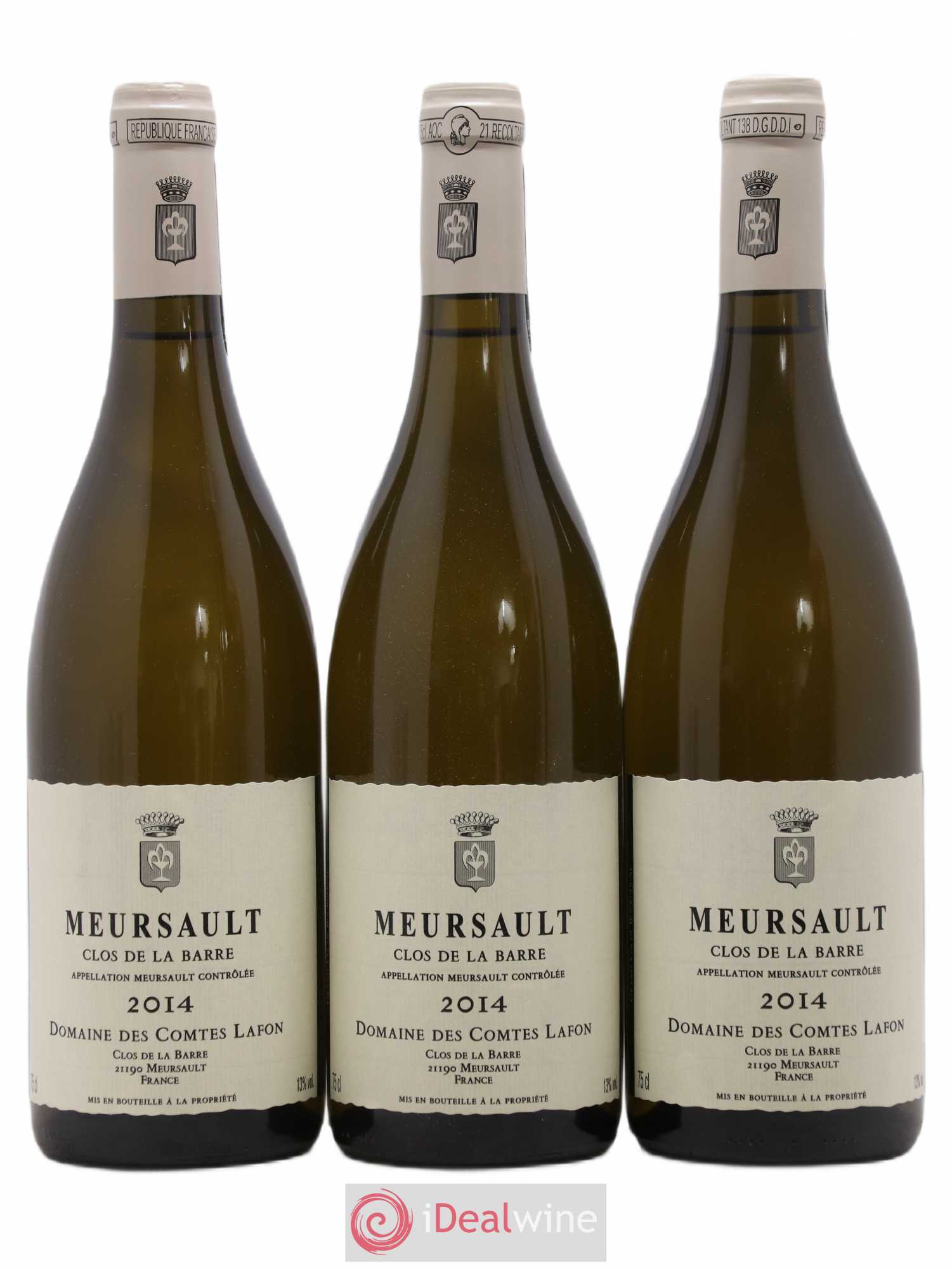 Meursault Clos de la Barre Comtes Lafon (Domaine des) 2014 - Lot de 3 bouteilles - 0