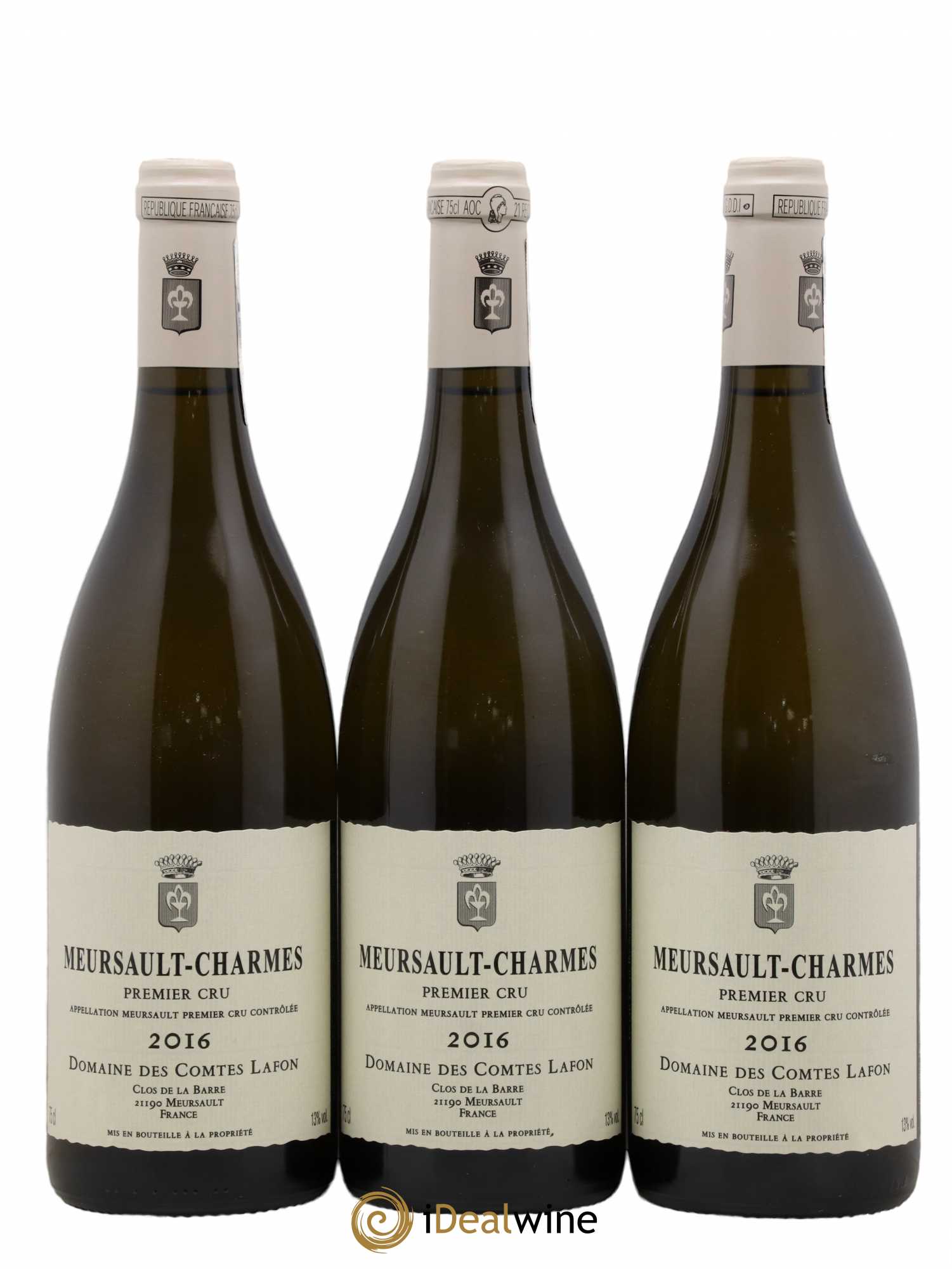 Meursault 1er Cru Charmes Comtes Lafon (Domaine des) 2016 - Lot de 3 bouteilles - 0
