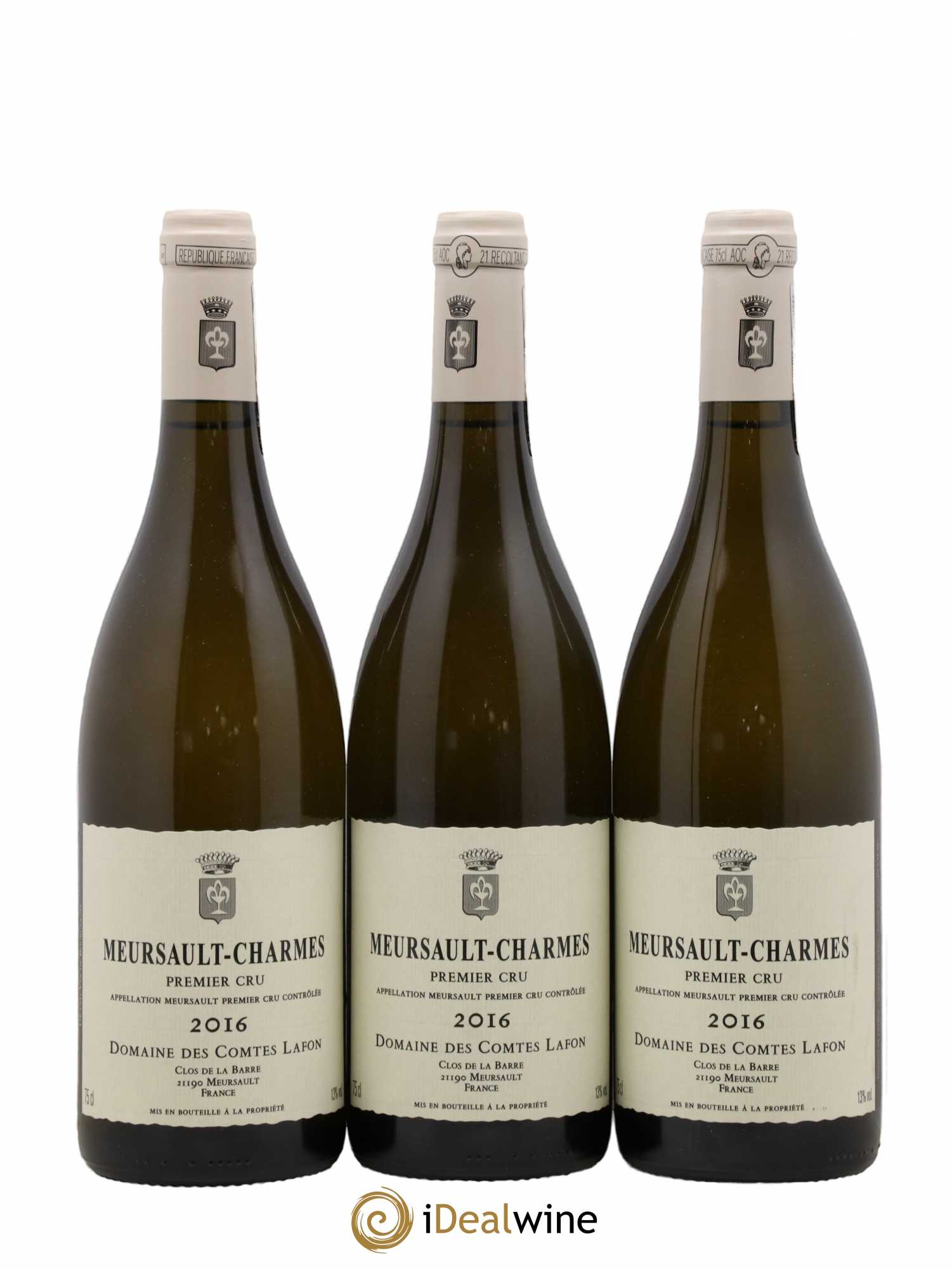 Meursault 1er Cru Charmes Comtes Lafon (Domaine des) 2016 - Lot de 3 bouteilles - 0