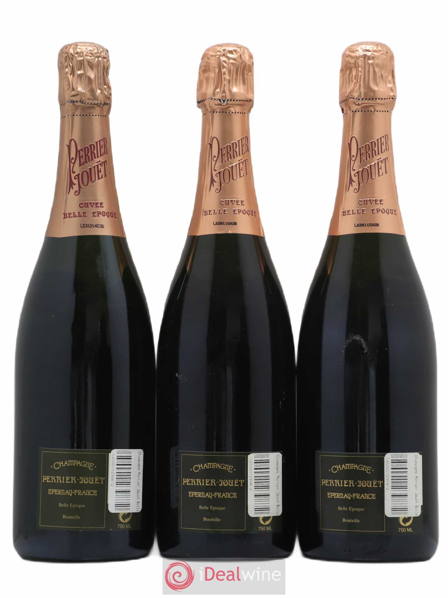 Cuvée Belle Epoque Brut Perrier-Jouët Brut 1989 - Lot de 3 bouteilles - 1