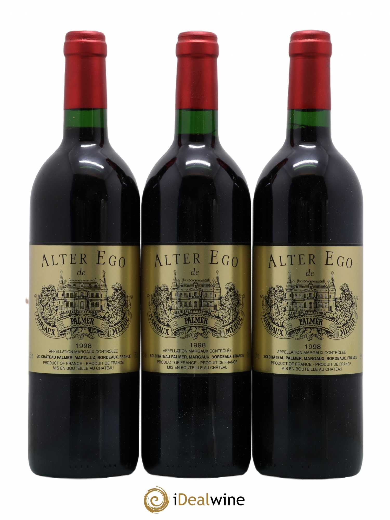 Alter Ego de Palmer Second Vin 1998 - Lot de 3 bouteilles - 0
